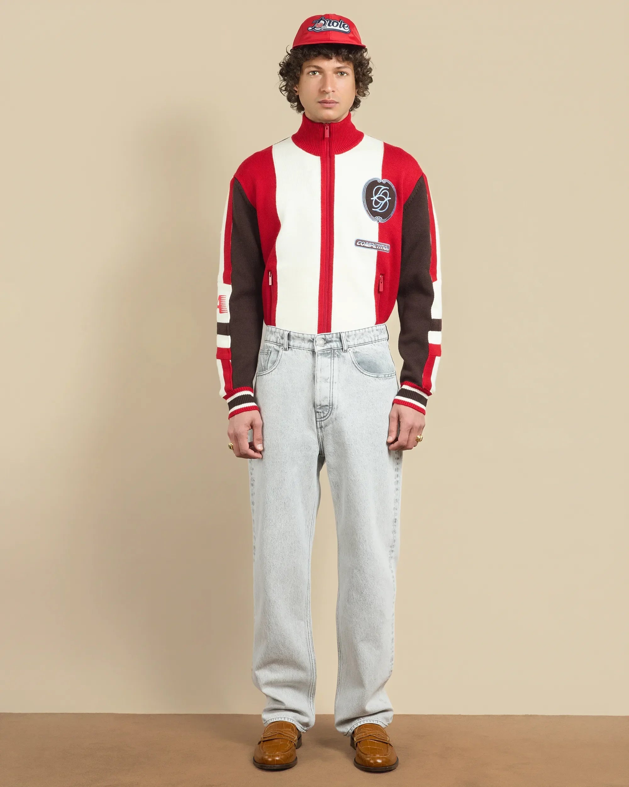 Drôle De Monsieur Le Jean Droit Gris Jeans Grau Straight