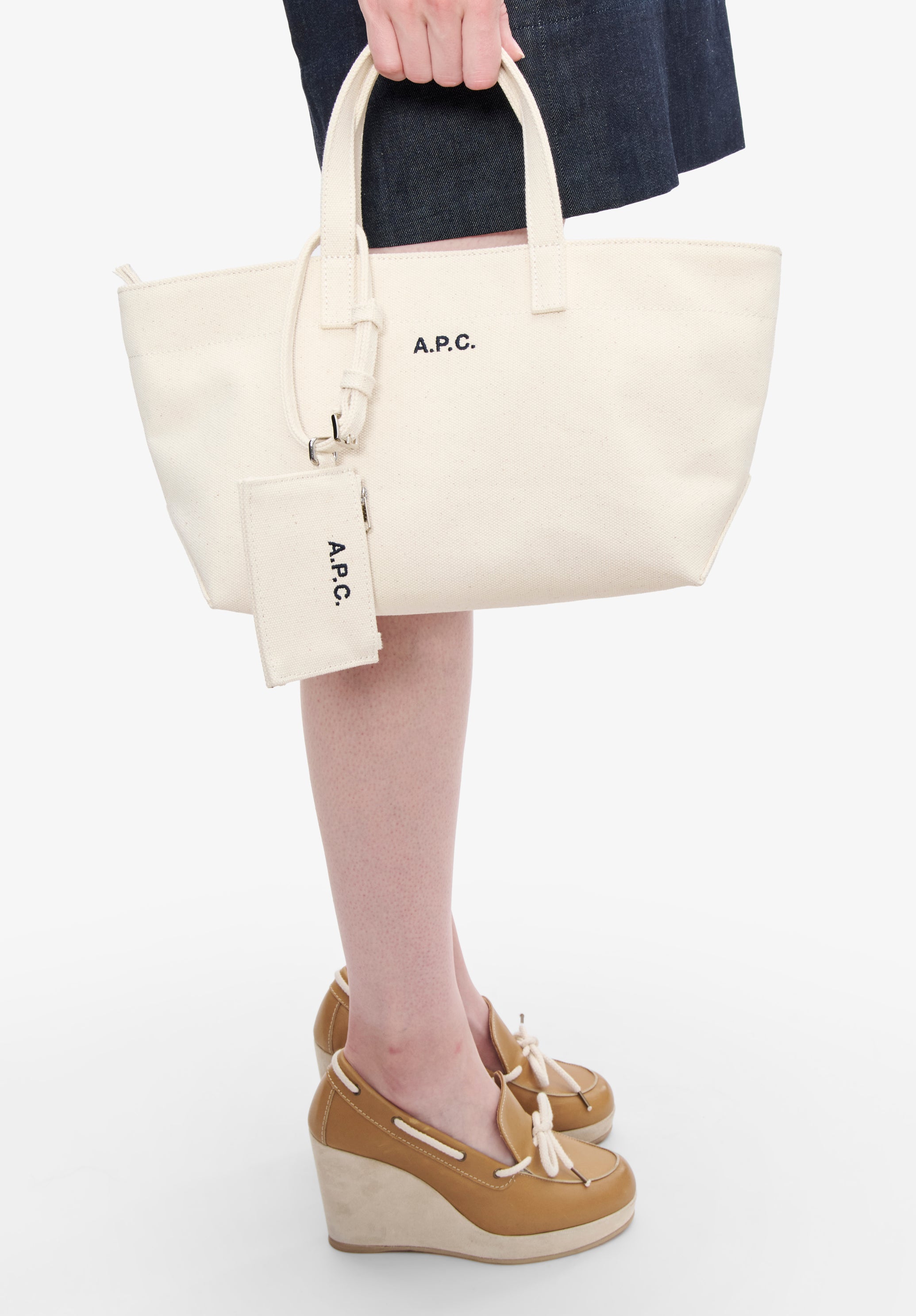A.P.C. Le Drummer Toile Tasche Small Reissverschluss