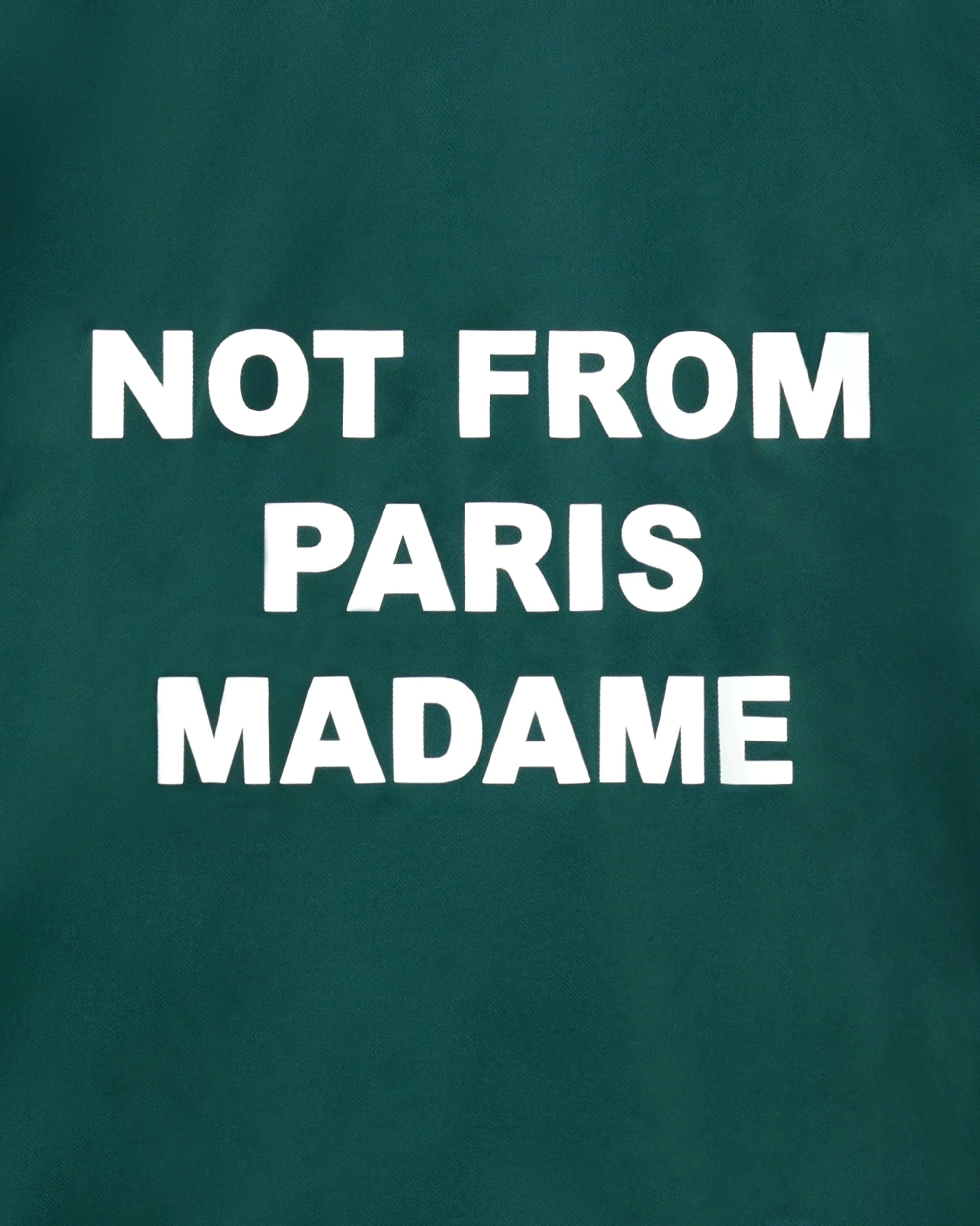 Drôle De Monsieur La Veste Slogan Jacke Dunkelgrün Nylon