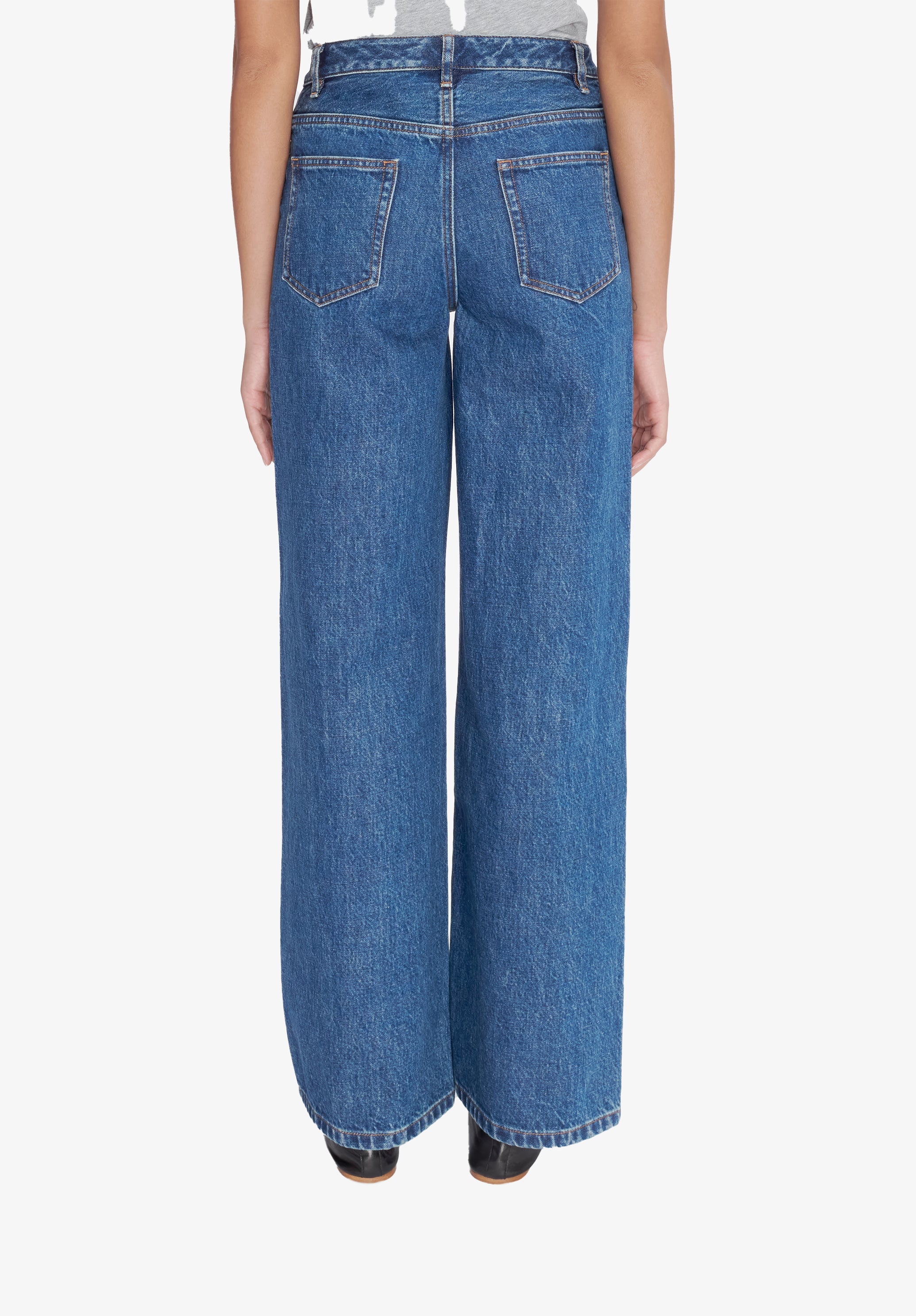 A.P.C. Jeans Elisabeth Damen Jeans 27 Hohe Taille Bio-Baumwolle