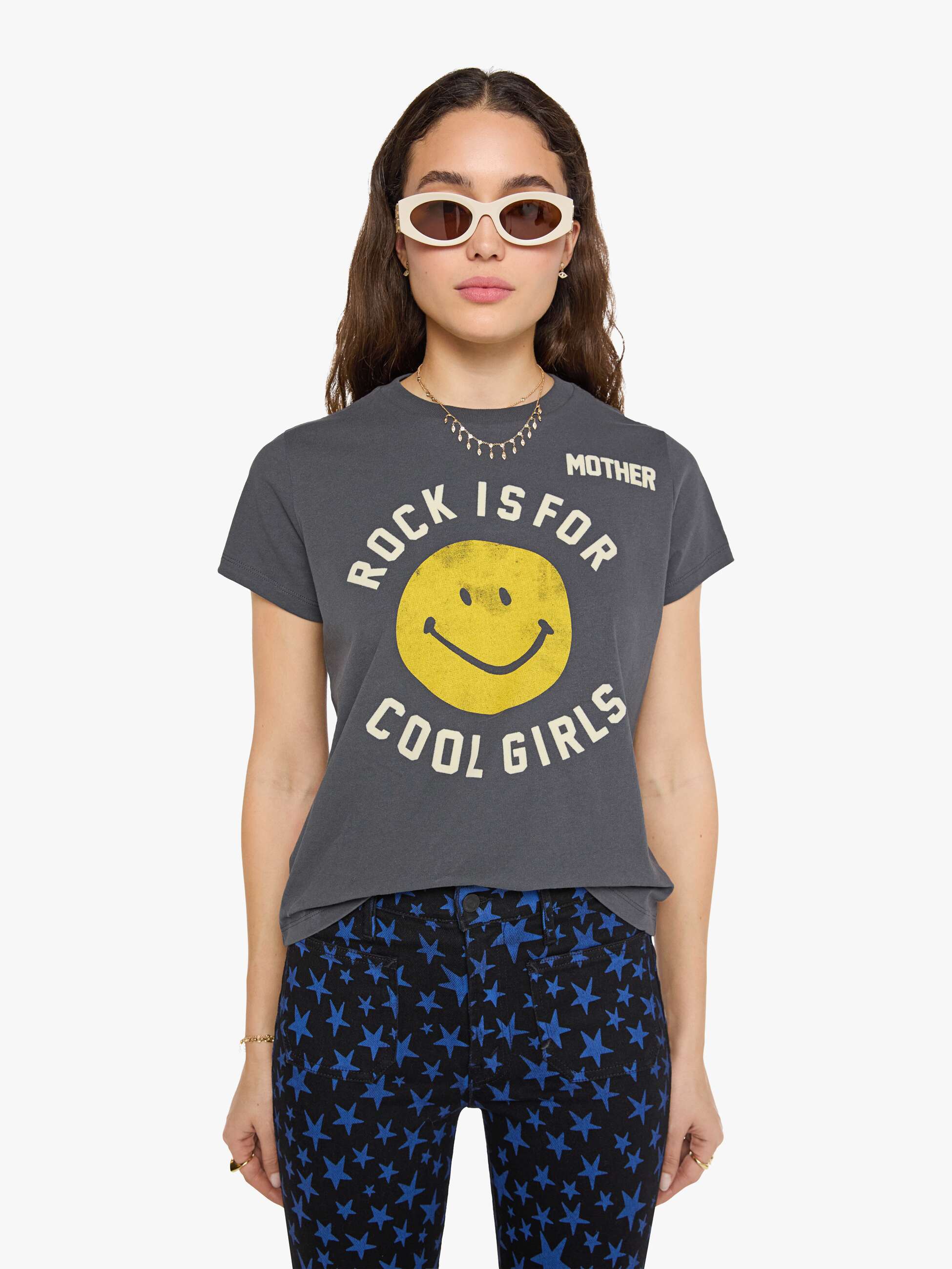 Mother The Boxy Goodie Goodie T-Shirt Rock Is For Cool Girls