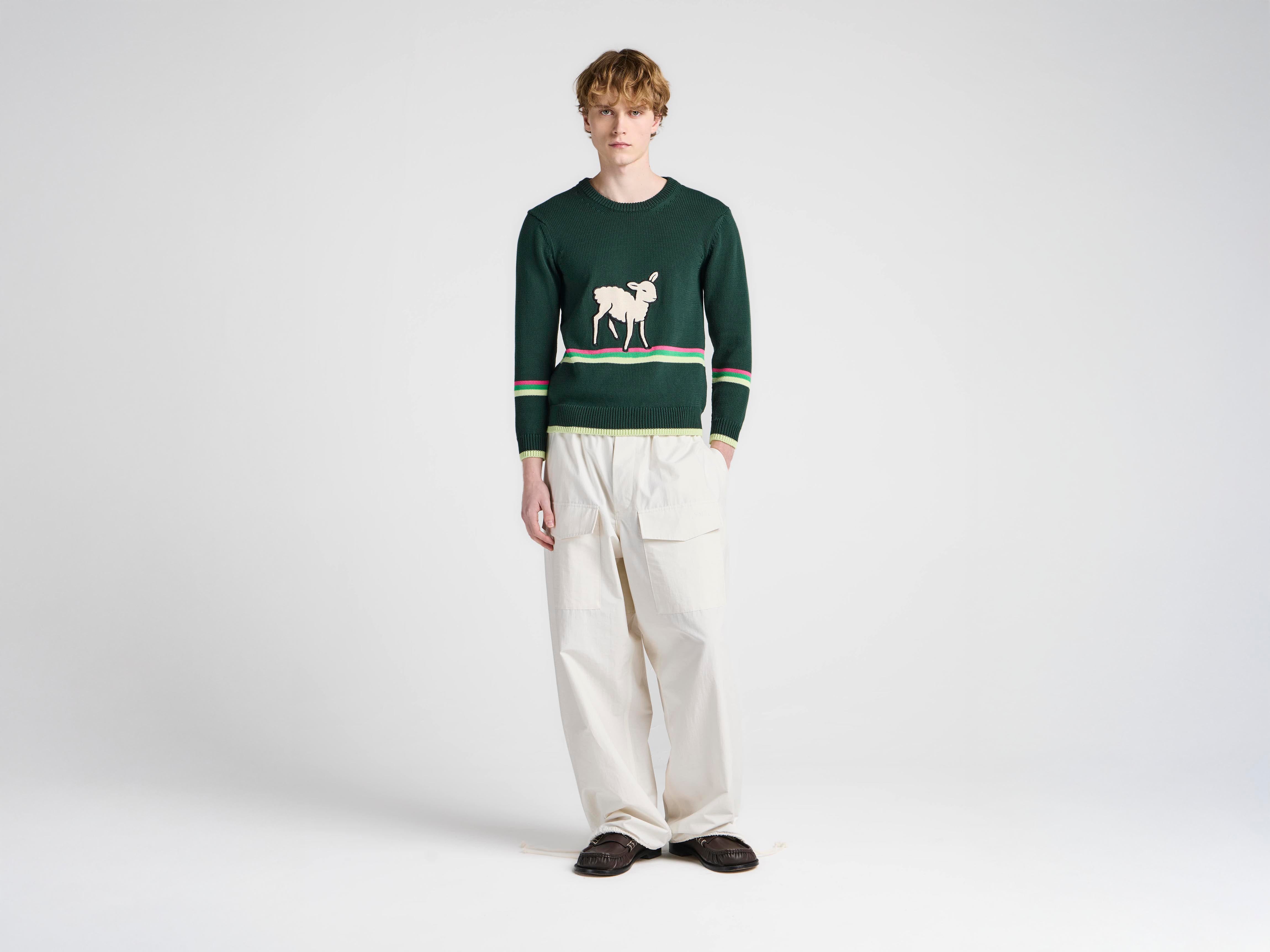 J.W.Anderson Parachute Track Pants Hose ivory weites Bein