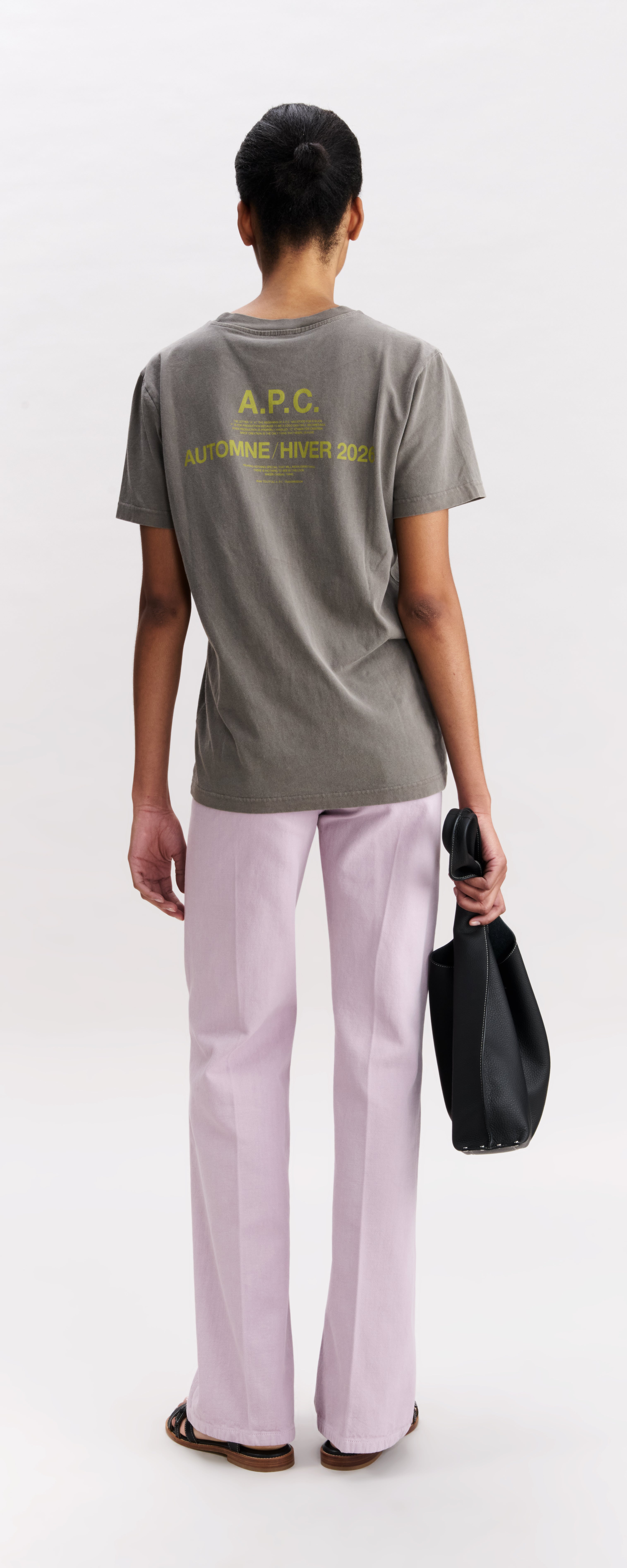A.P.C. T-Shirts Polos Herbst 29 T-Shirt grau Bio-Baumwolle