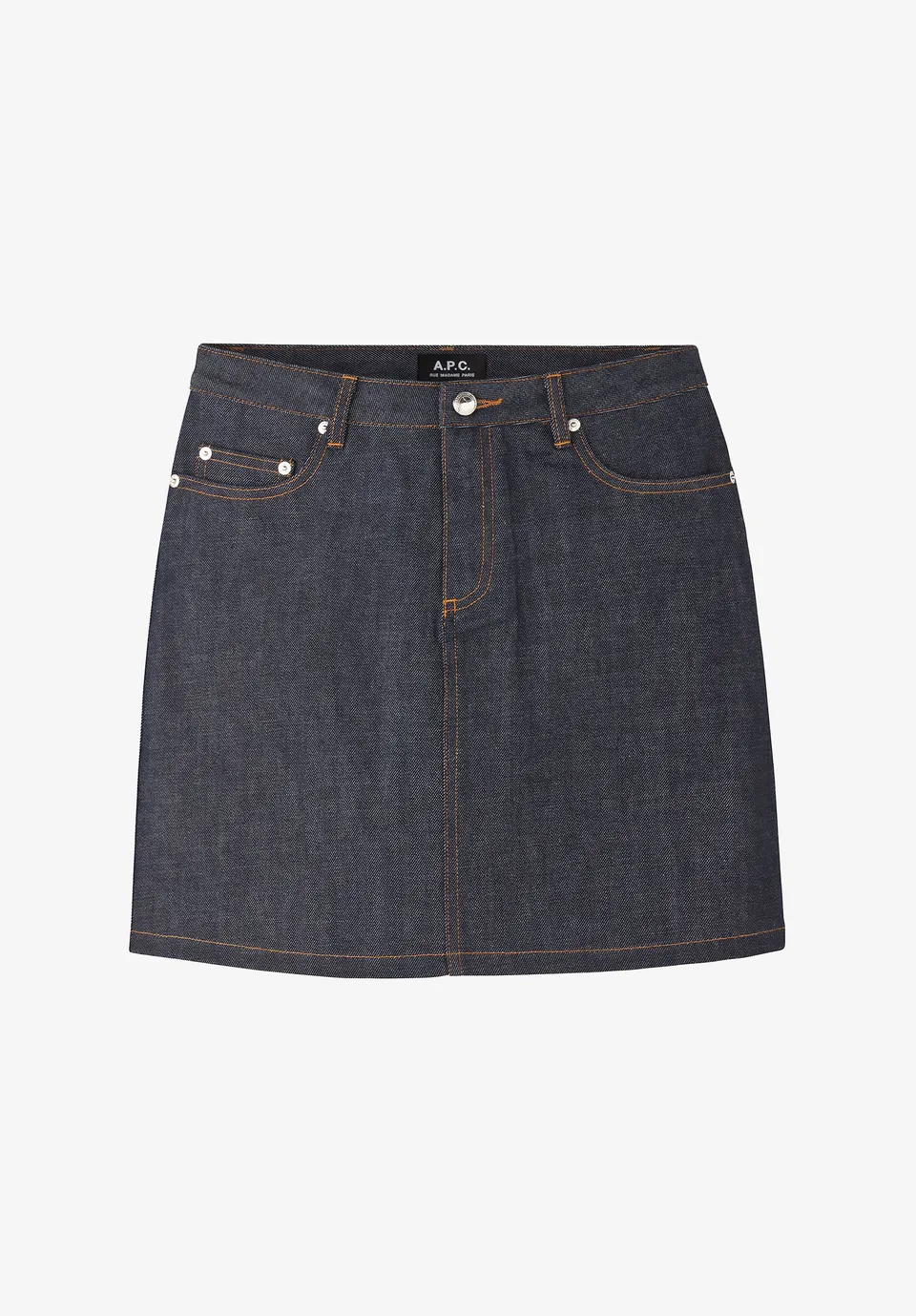 A.P.C. Standard Rock Denim hoch tailliert kurz