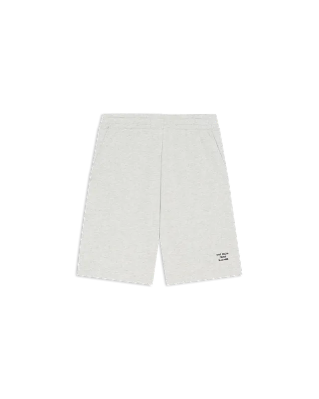 Drôle De Monsieur Slogan Fleece Short grau Baumwolle