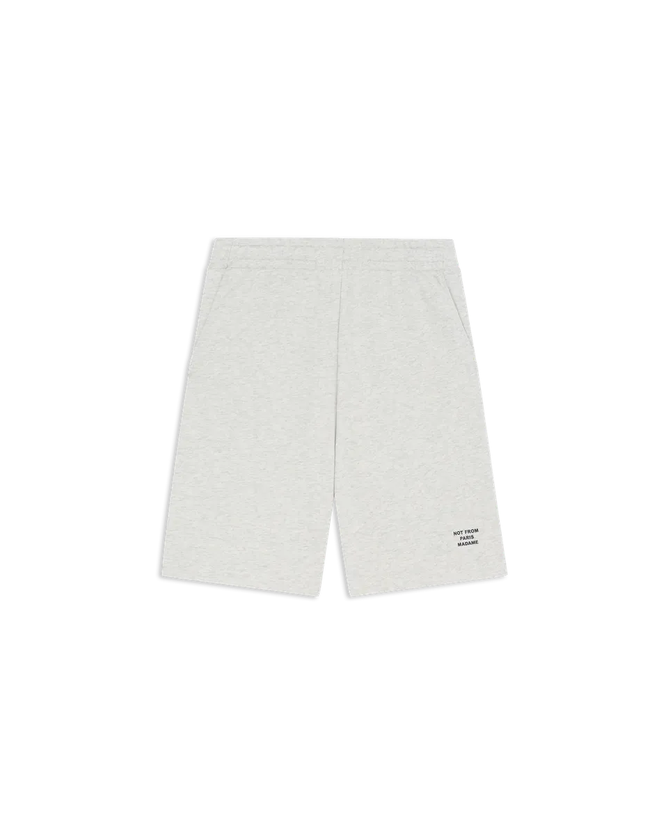 Drôle De Monsieur Slogan Fleece Short grau Baumwolle