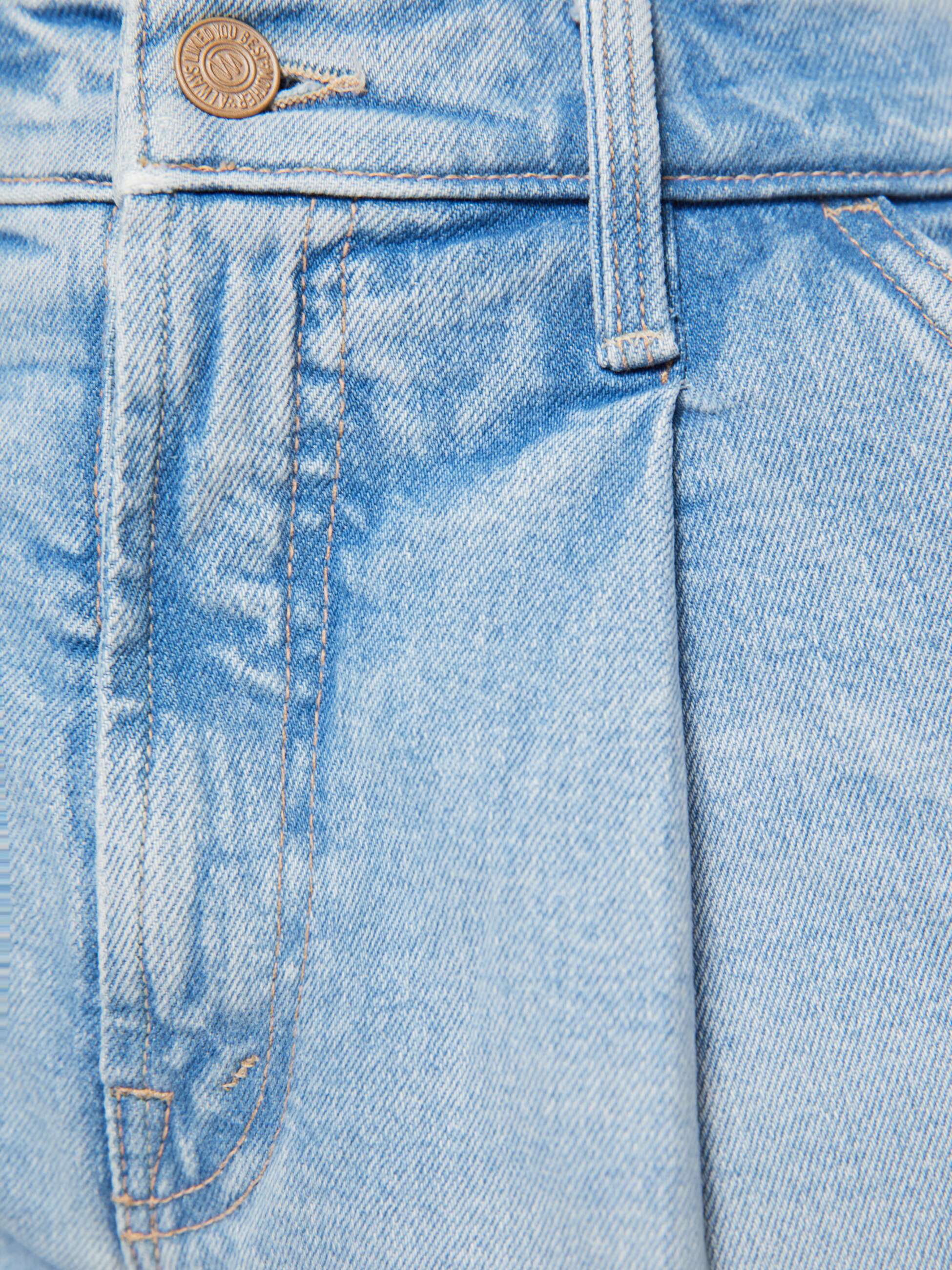 Mother The Pleated Rambler Prep Short Shorts Fringe Benefits Hellblau