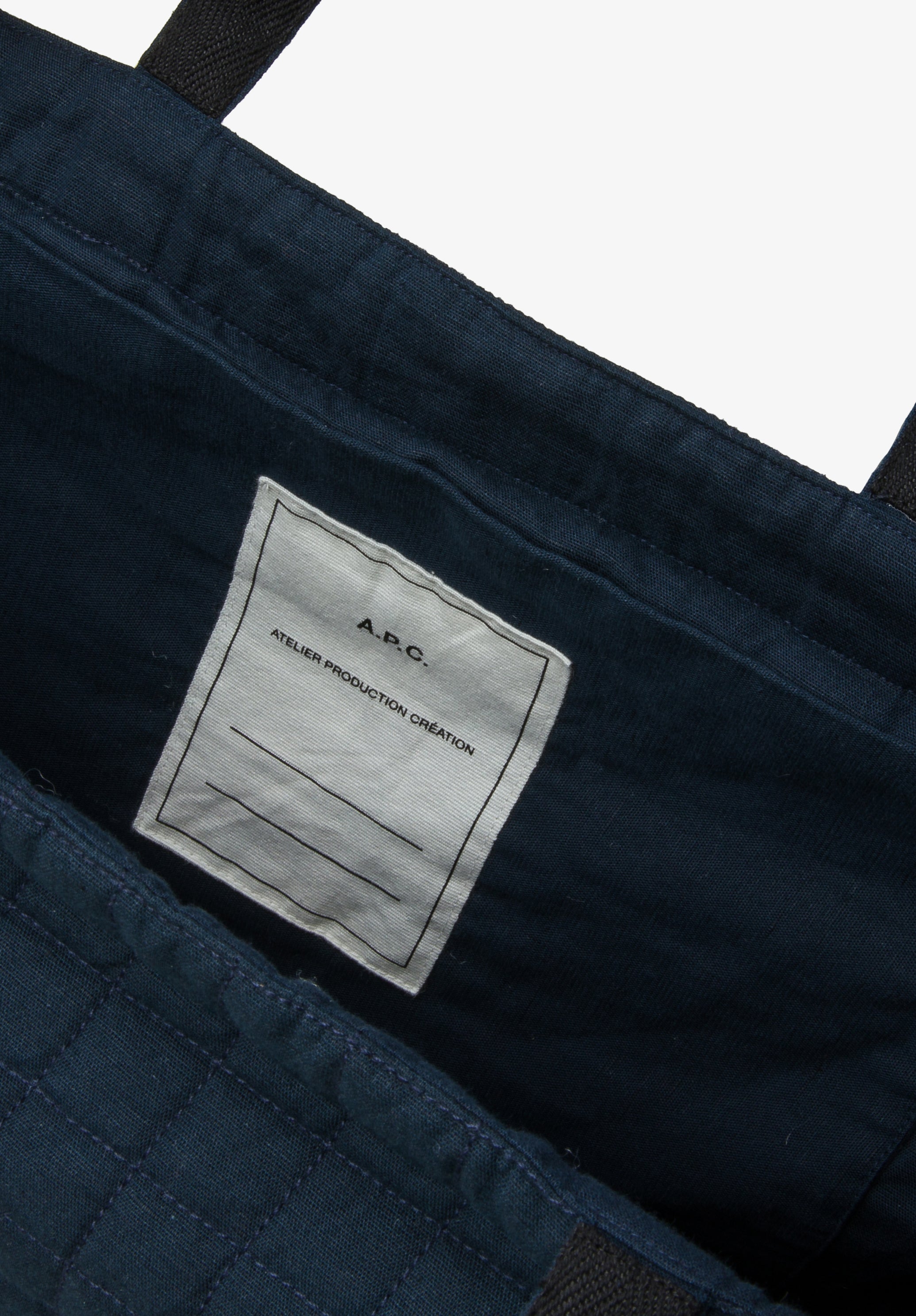 A.P.C. Le Drummer Quilt Tasche Blau TU Stepp