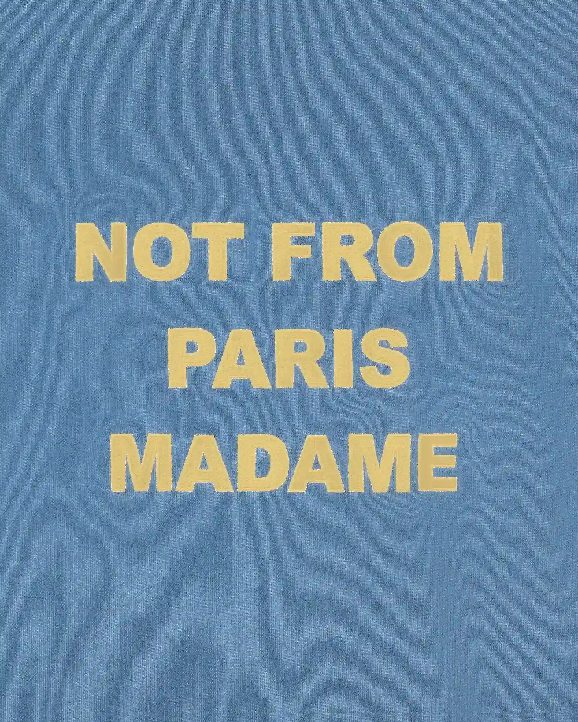 Drôle De Monsieur Slogan Sweatshirt blau Baumwolle