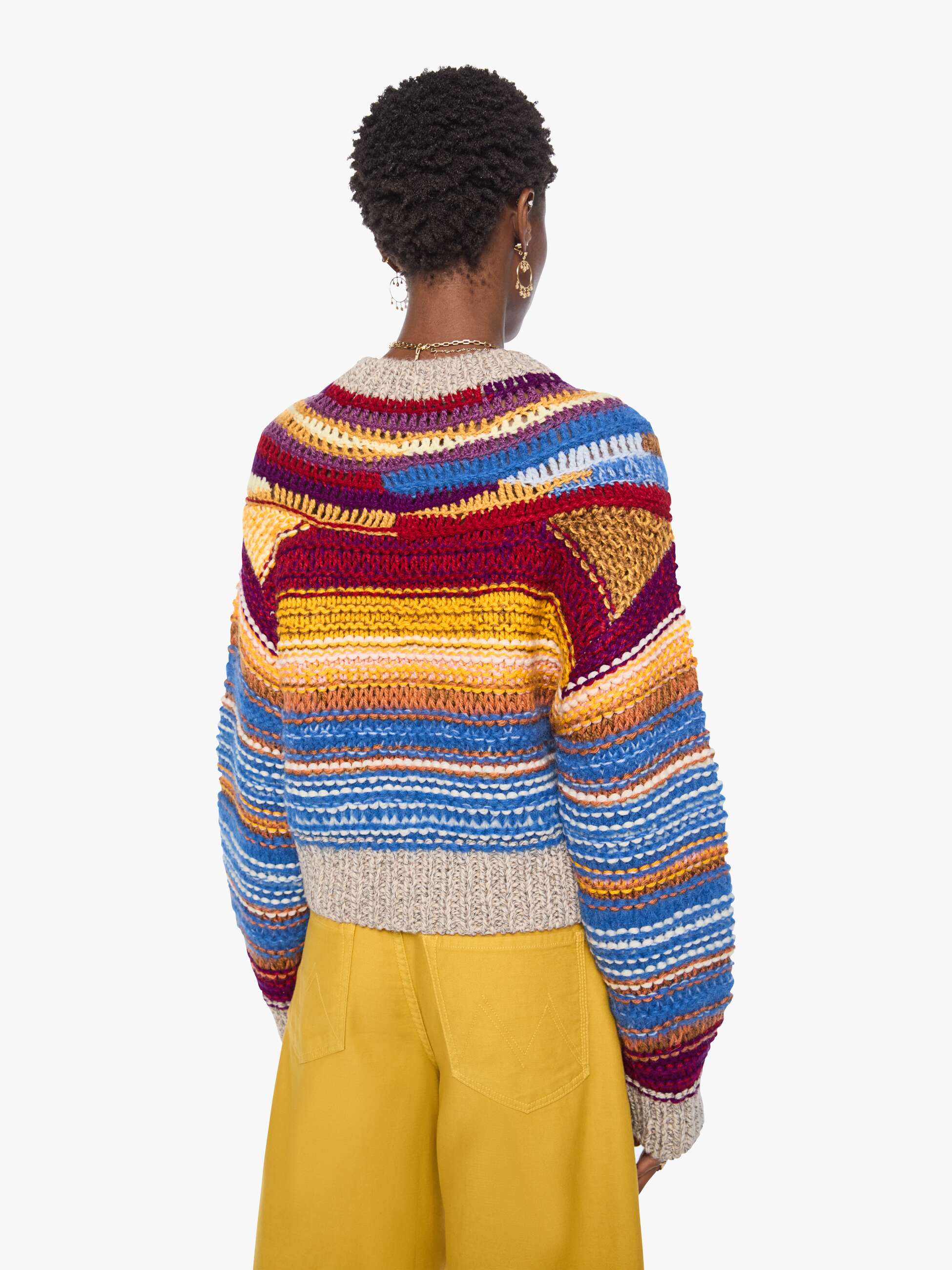 Mother The Boxy Jumper Strickpullover Multi Color Baumwolle