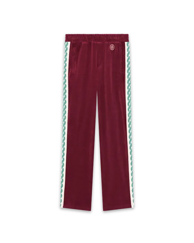 Drôle De Monsieur Tracksuits Le Track Pants Velours Hose Weinrot
