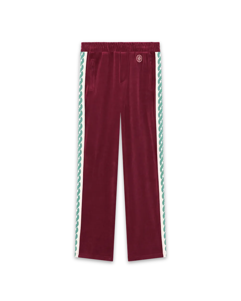 Drôle De Monsieur Tracksuits Le Track Pants Velours Hose Weinrot