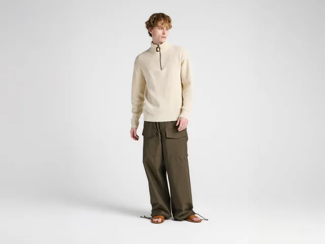 J.W.Anderson Half Zip Hoodie Sweatshirt KW1481YN0542006