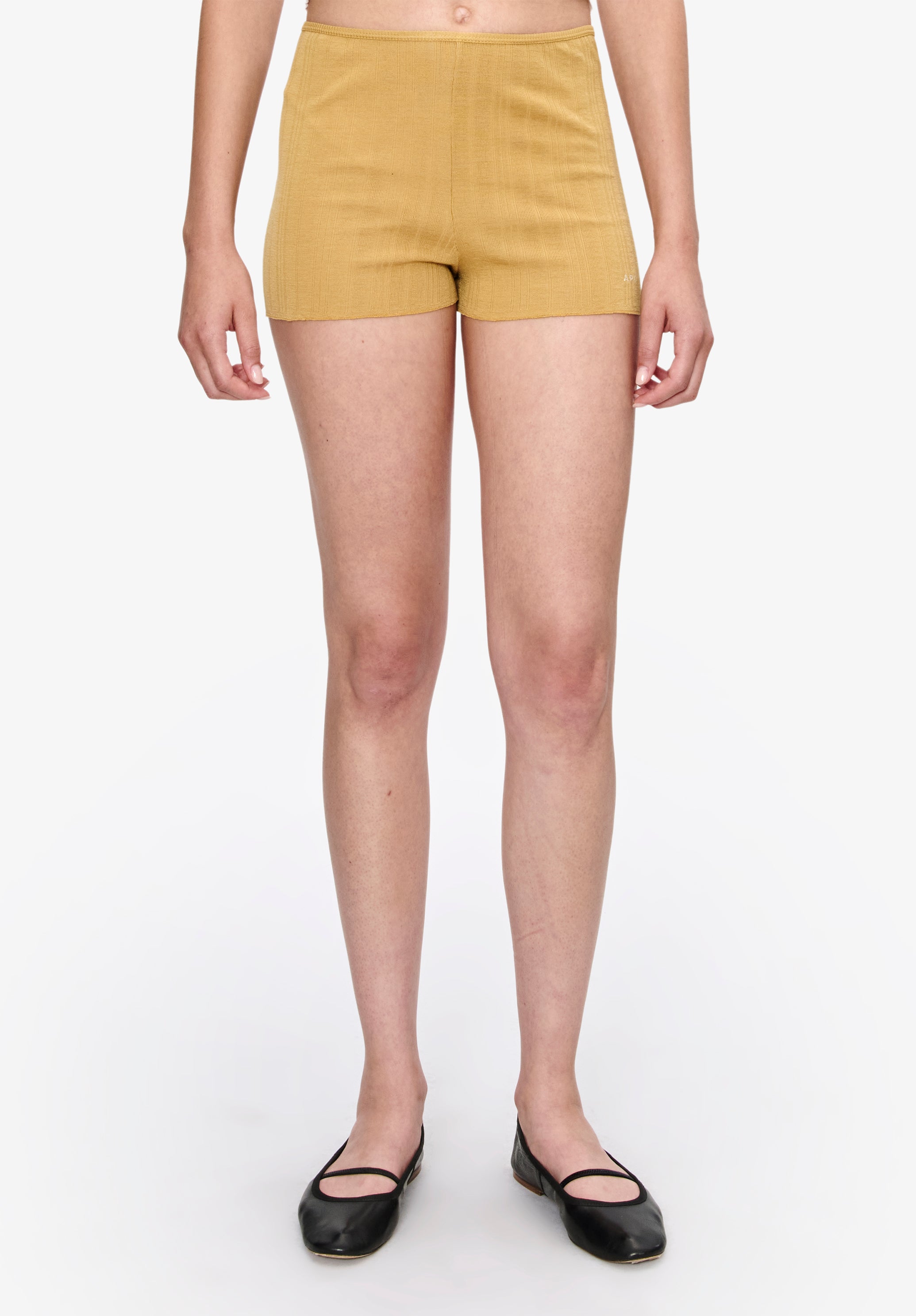 A.P.C. Shorty Shorts Gelb M schmal mit Elastikbund