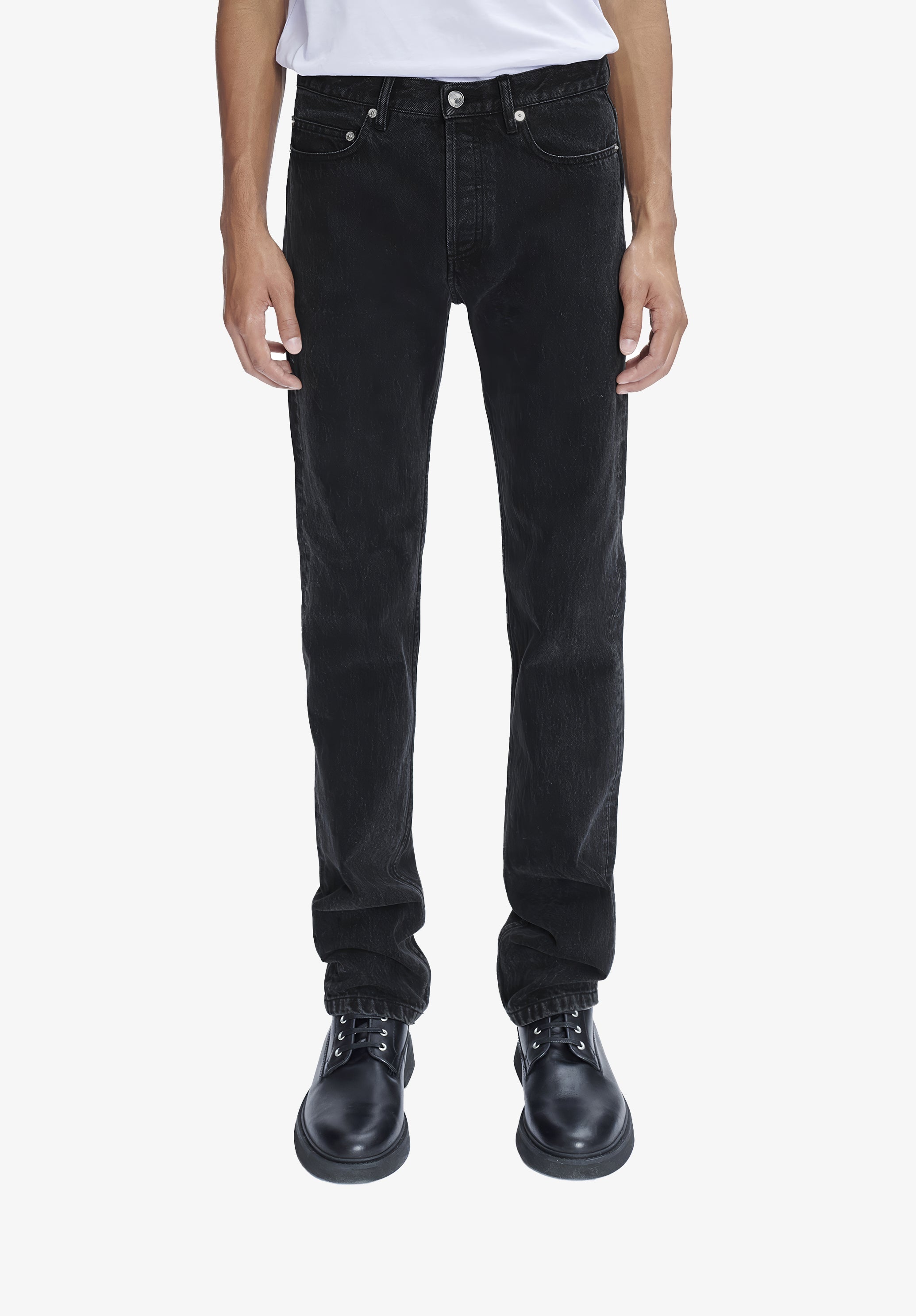 A.P.C. New Standard Jeans Herren Gerade Mittelhoch Japan-Denim