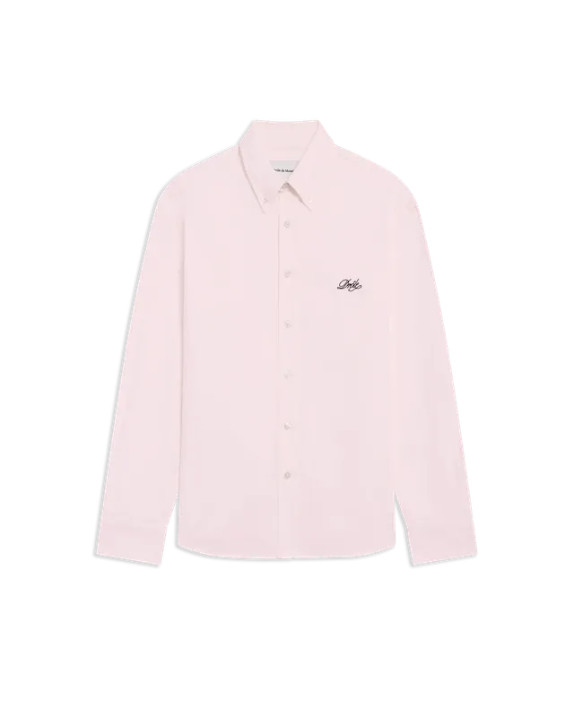 Drôle De Monsieur Plain Boxy Shirt rosa Baumwolle