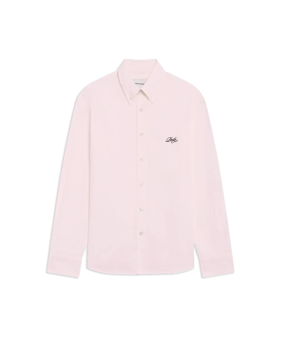 Drôle De Monsieur Plain Boxy Shirt rosa Baumwolle