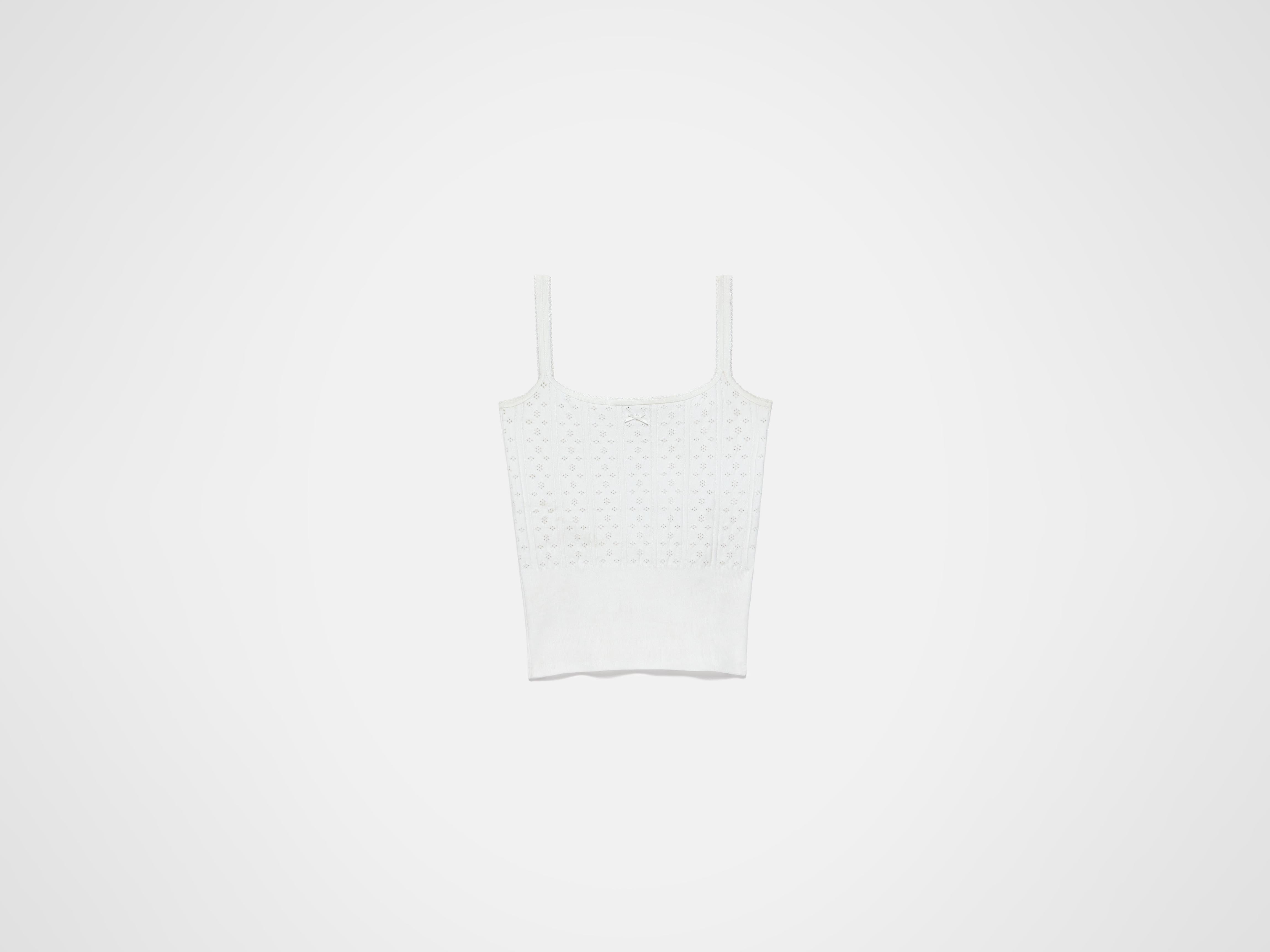 J.W.Anderson Pointelle Cami Top Weiss Damen Top