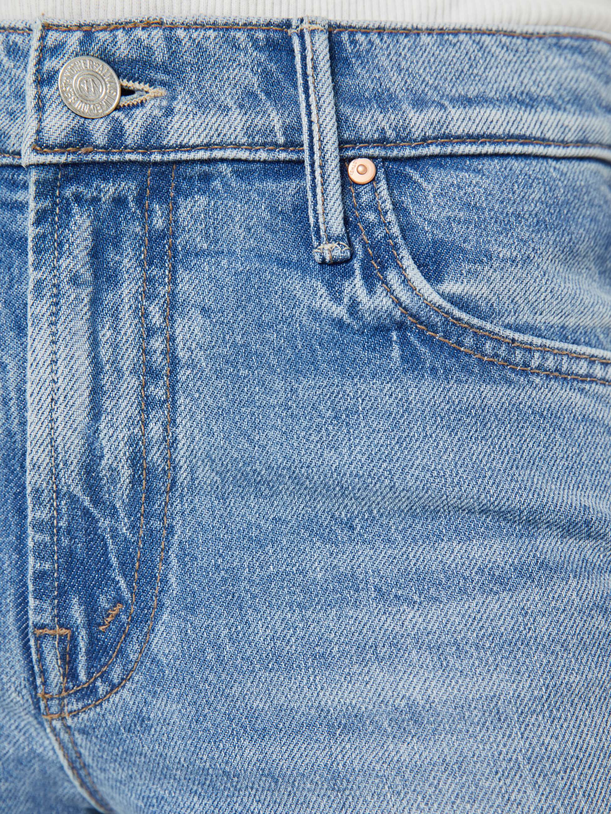 Mother Denim The Lil Kick It Ankle Jeans Hellblau Petite