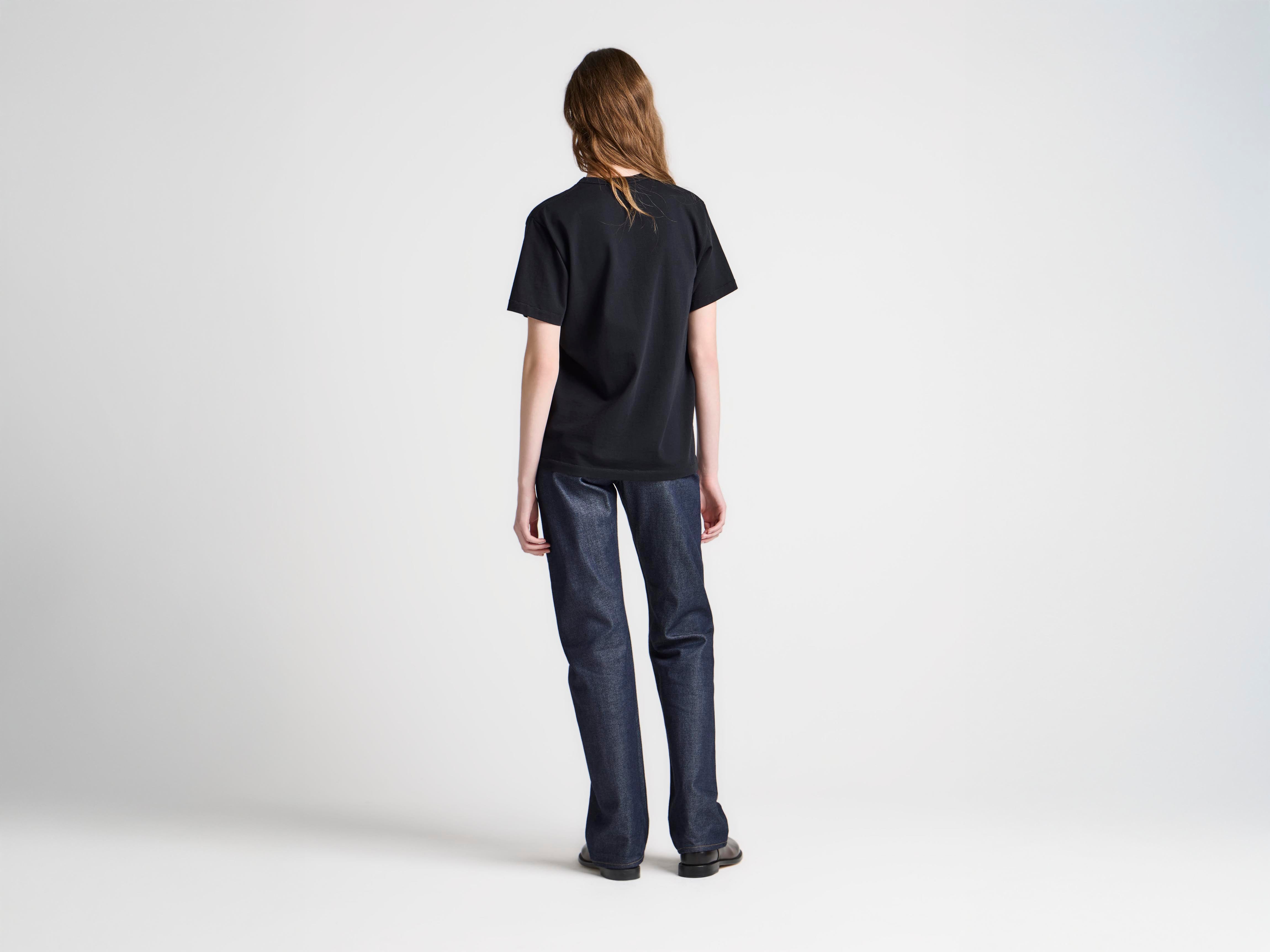 J.W.Anderson Embroidered Anchor T-Shirt Schwarz Damen