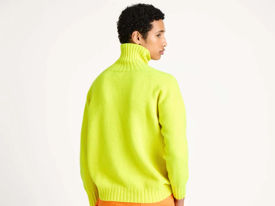 J.W.Anderson Turtleneck Jumper Rollkragenpullover Neon Yellow