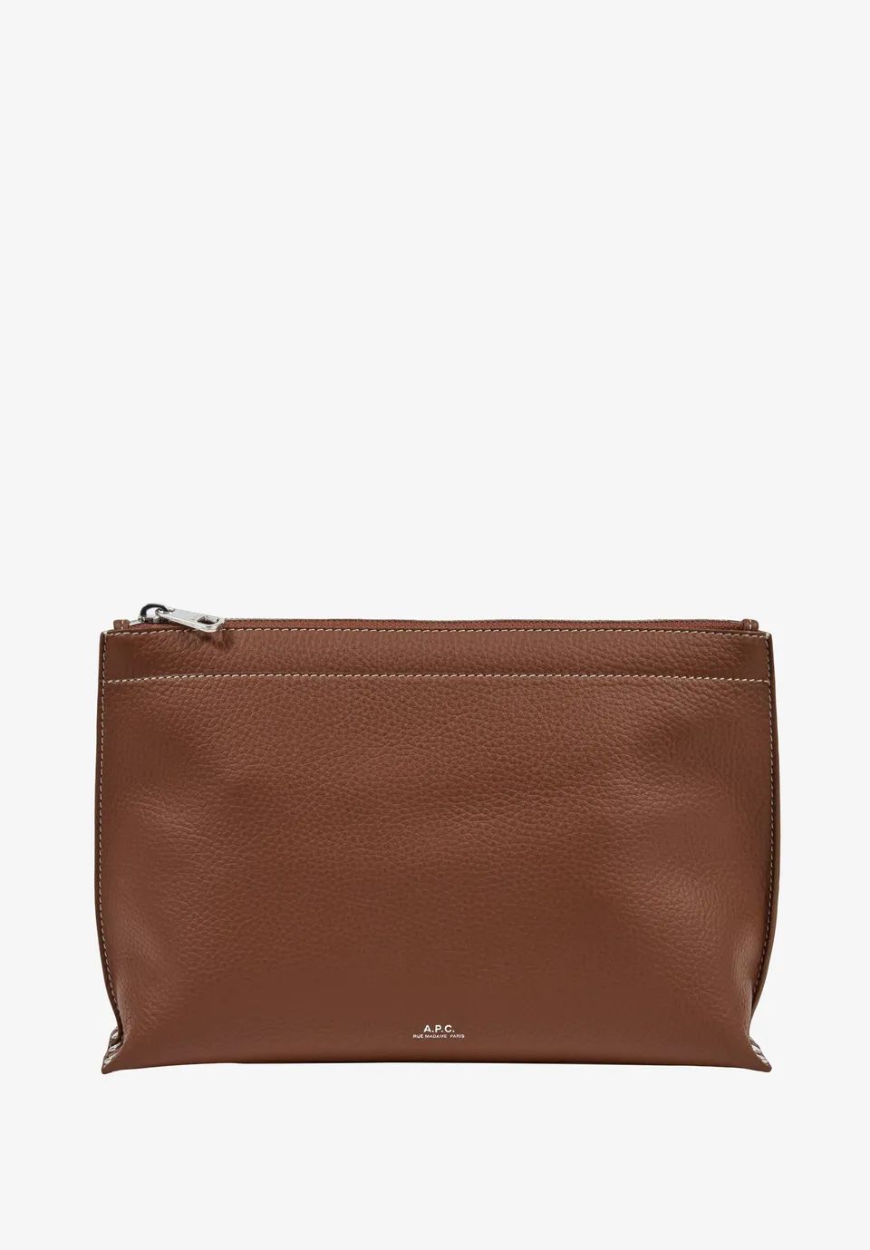 A.P.C. Neige Clou Clutch Leder genarbt TU