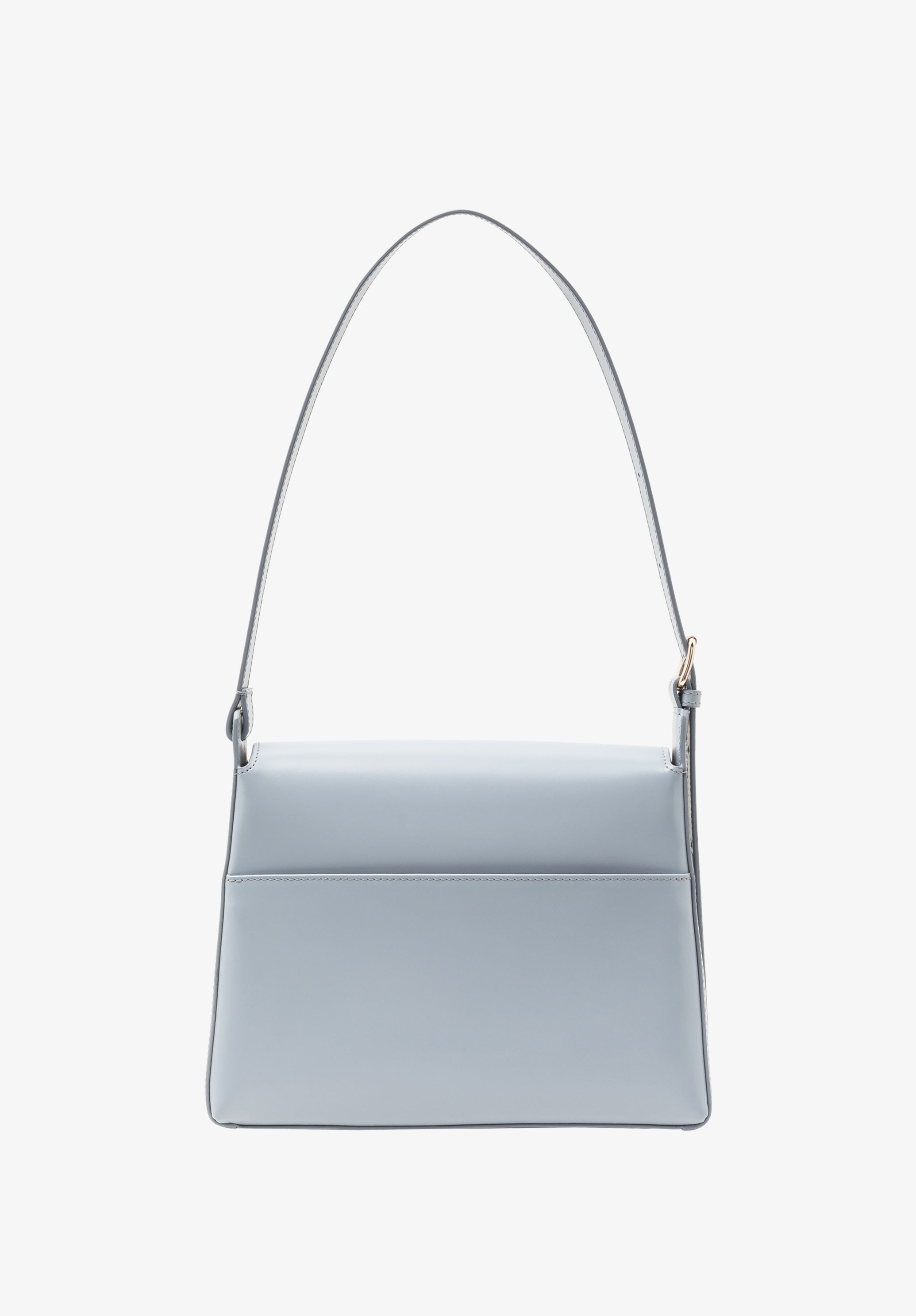 A.P.C. Virginie Flap Tasche blau Glattleder 25x18x8 cm