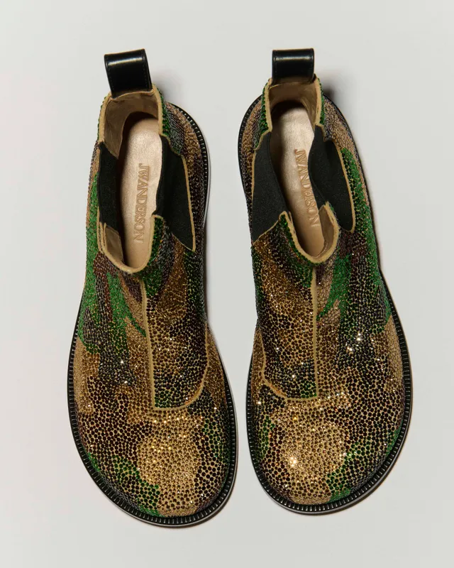 J.W.Anderson Shoes Chelsea Loafer Boots Damen Military Green