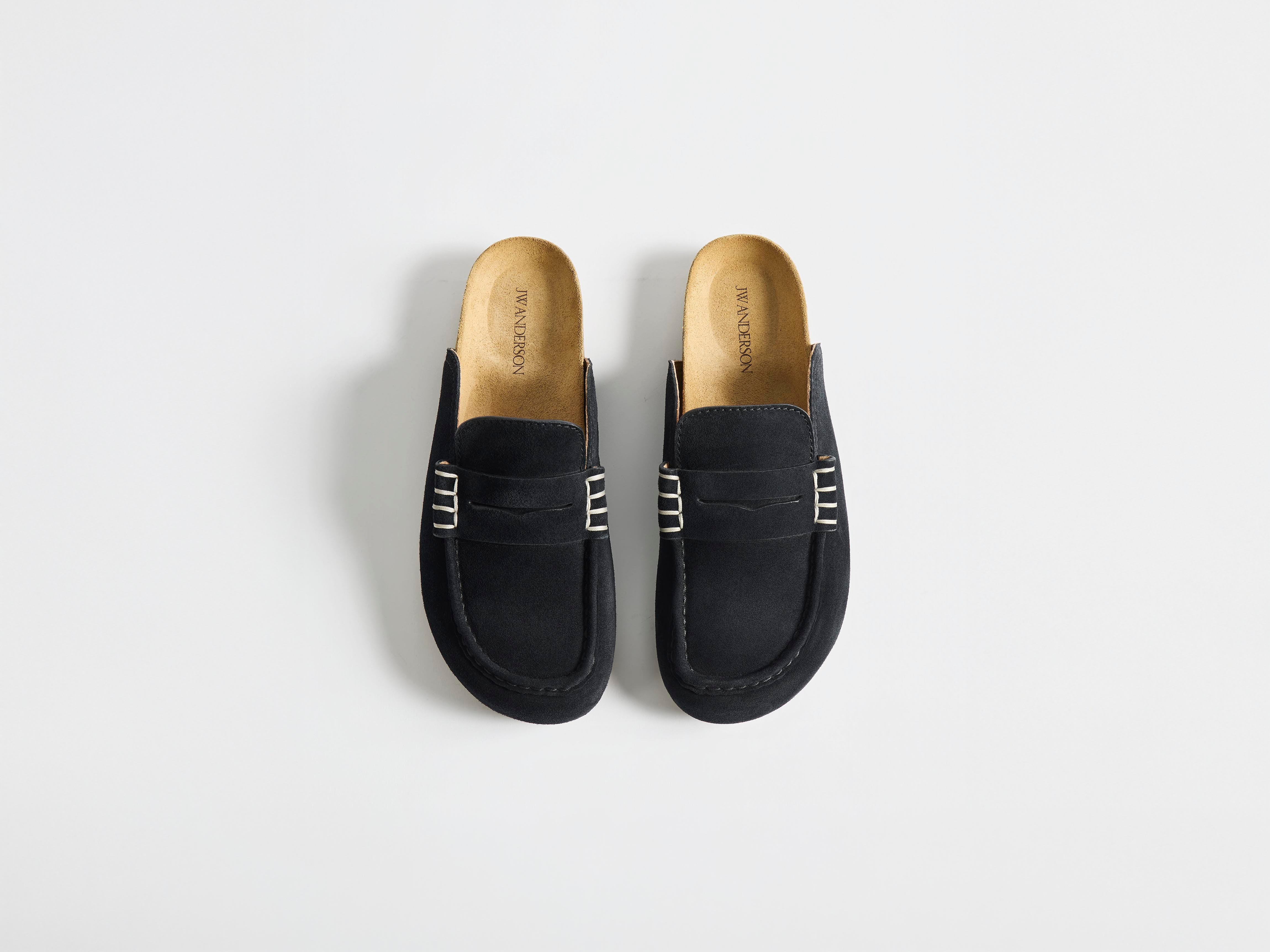 J.W.Anderson Stitch Loafer Midnight Wildleder