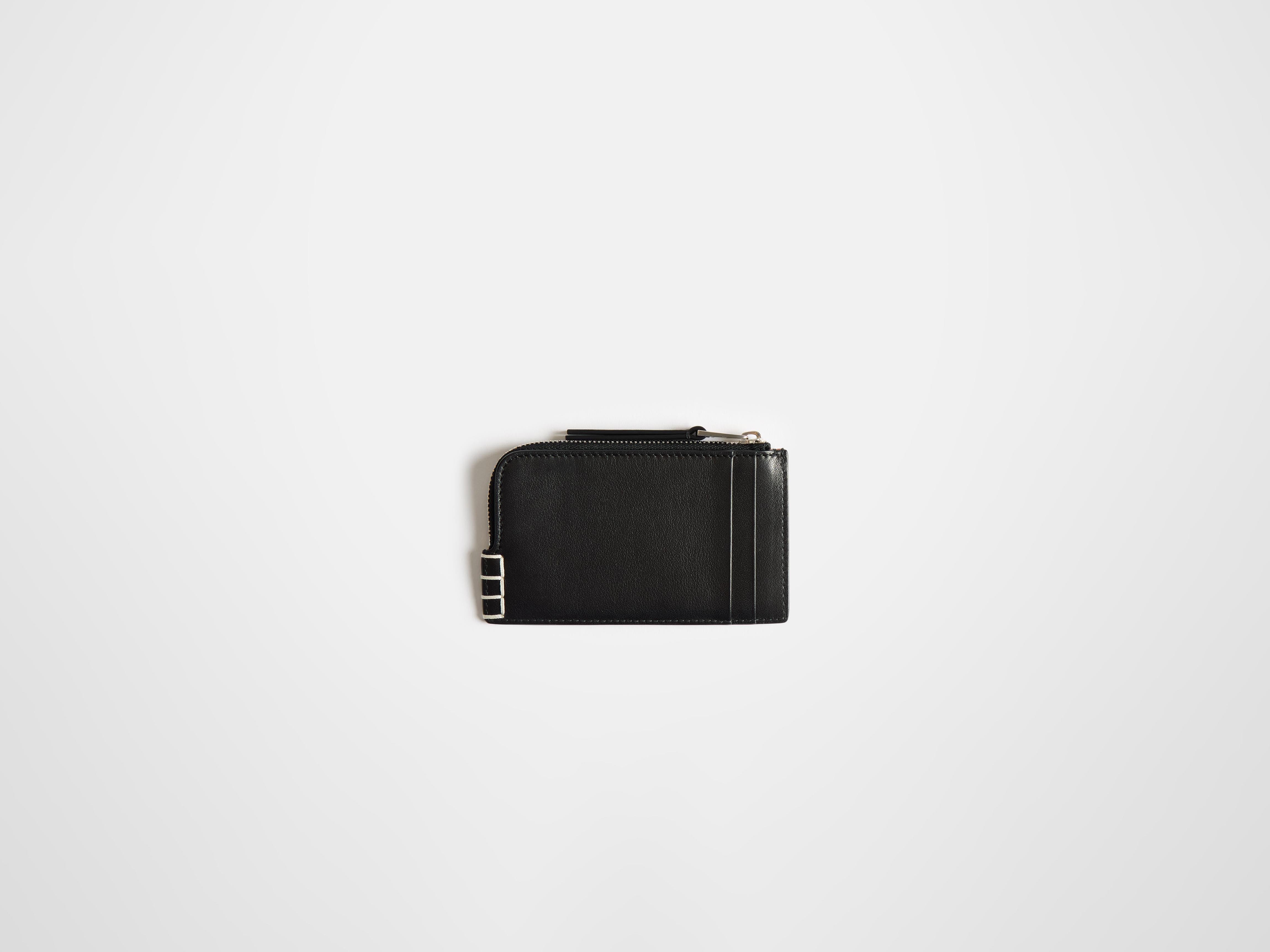 J.W.Anderson Wallets Loafer Zip Geldbörse schwarz Leder
