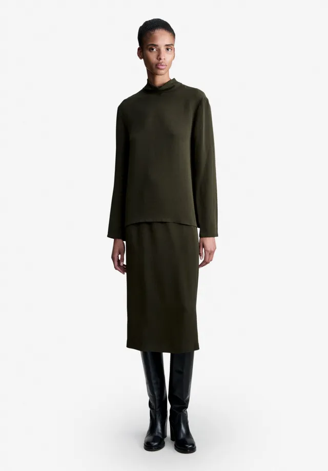 A.P.C. Bluse dunkelgrün fließend Größe 38