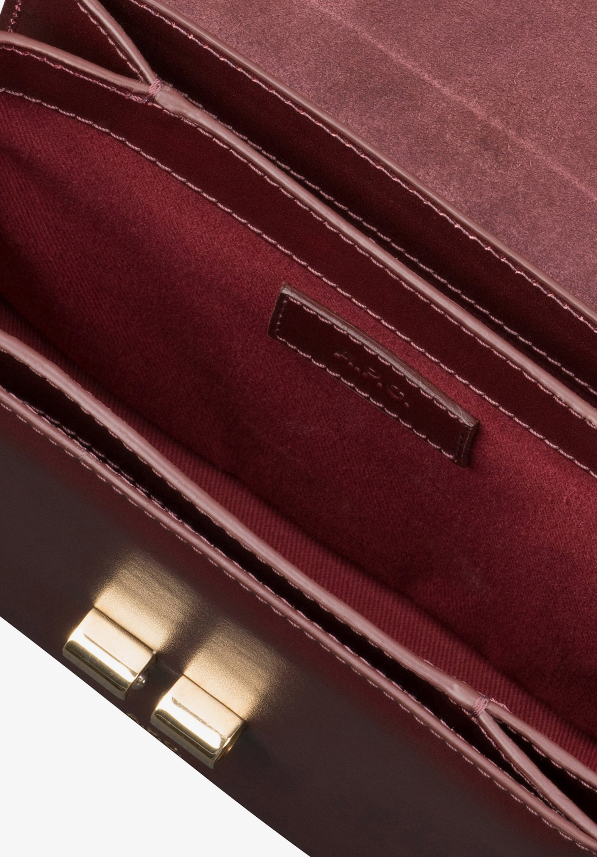 A.P.C. Grace Mini Tasche Glattleder Umhängeriemen