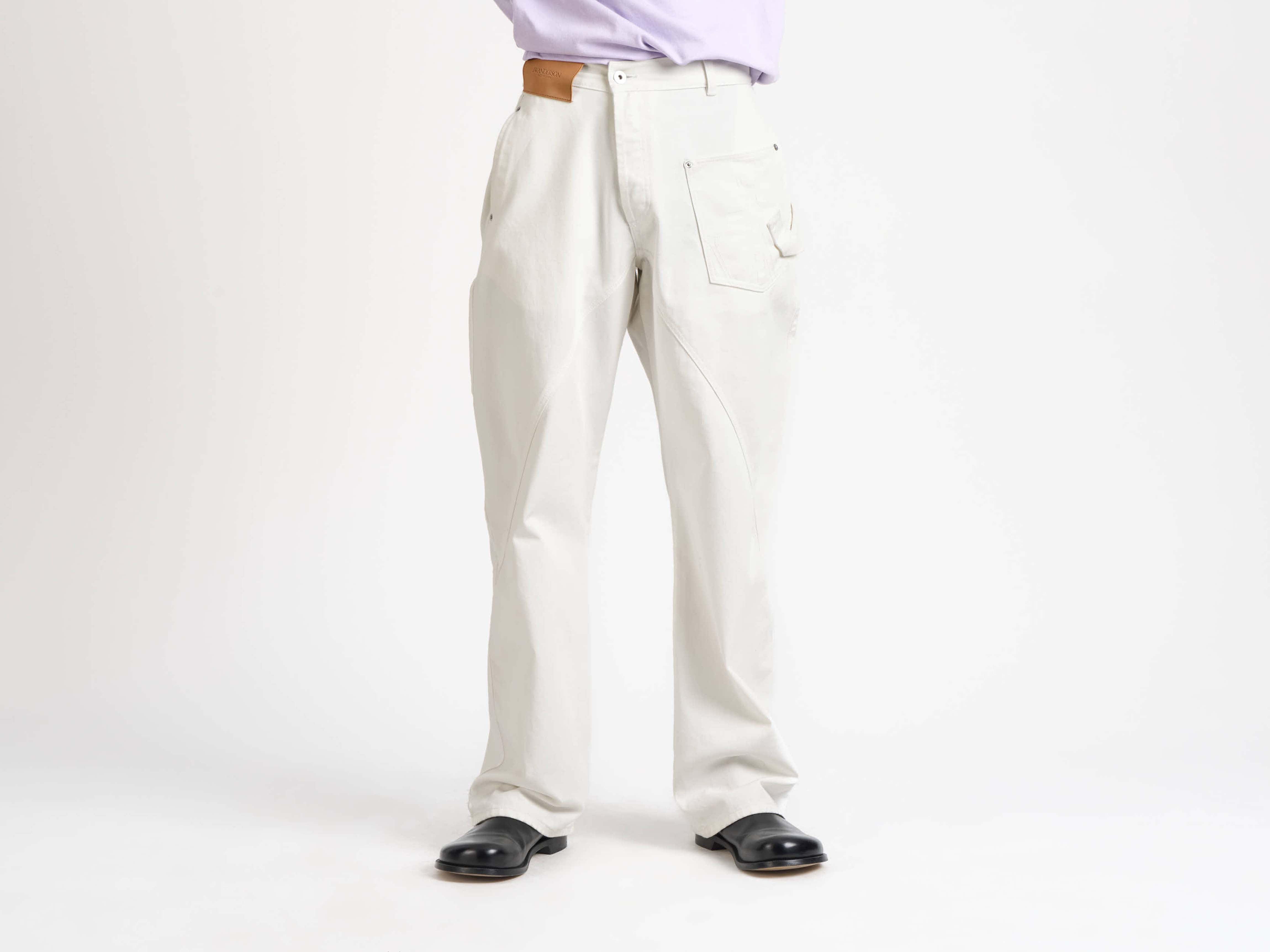 J.W.Anderson Twisted Workwear Jeans Herren off white Denim