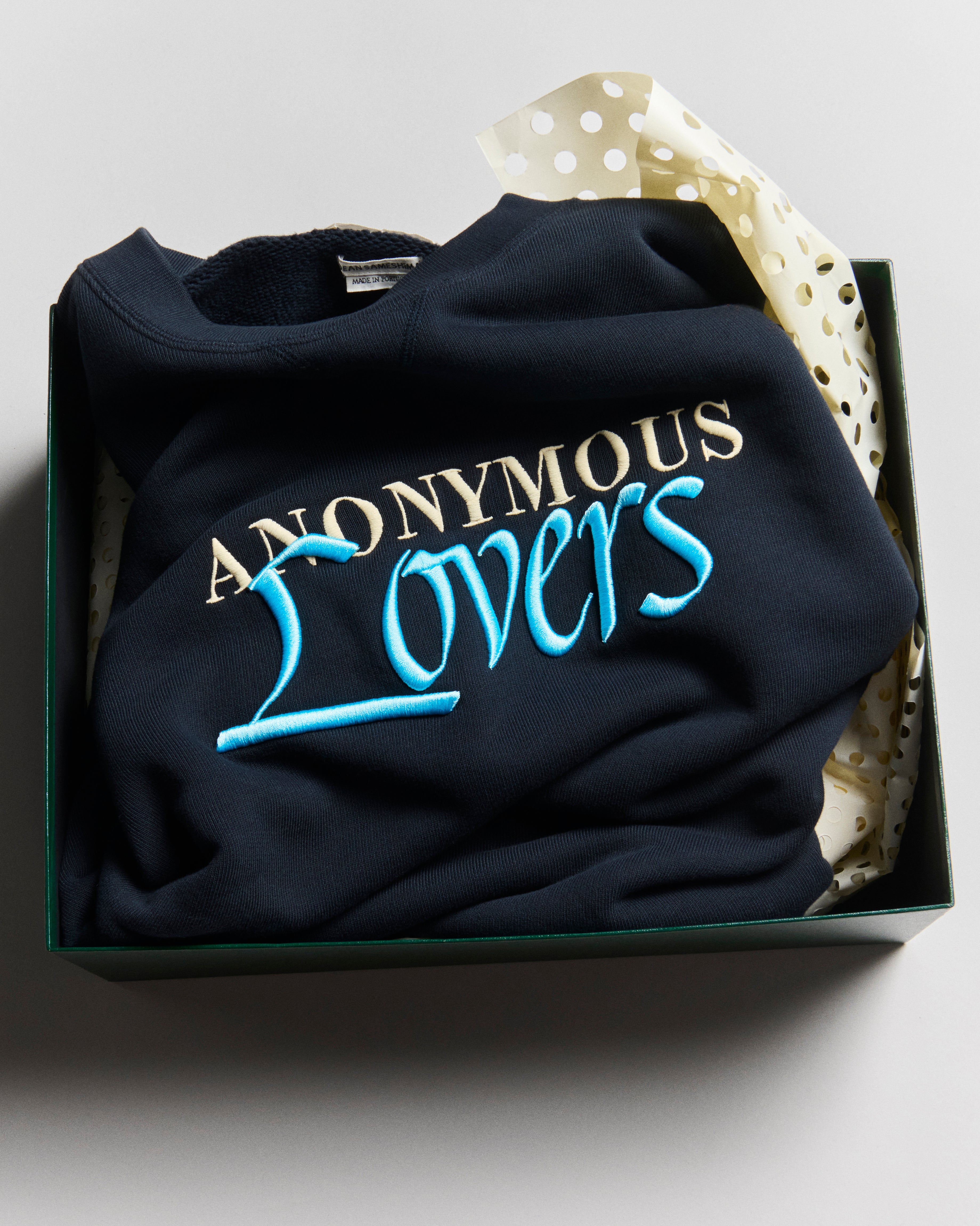 J.W.Anderson Anonymous Lovers Sweatshirt Washed Black Herren