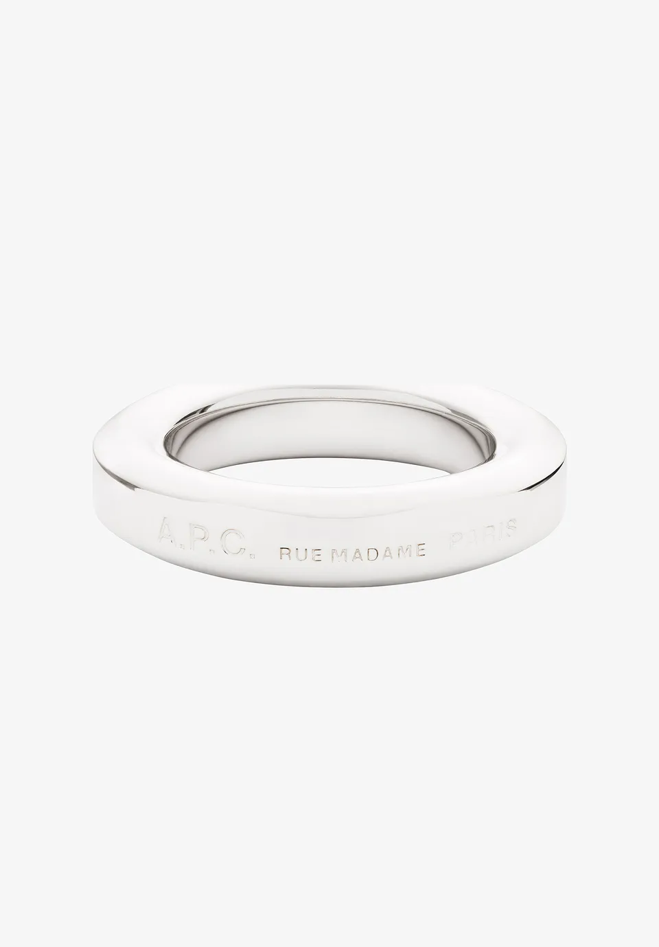A.P.C. Angle Ring Messing Unisex graviert