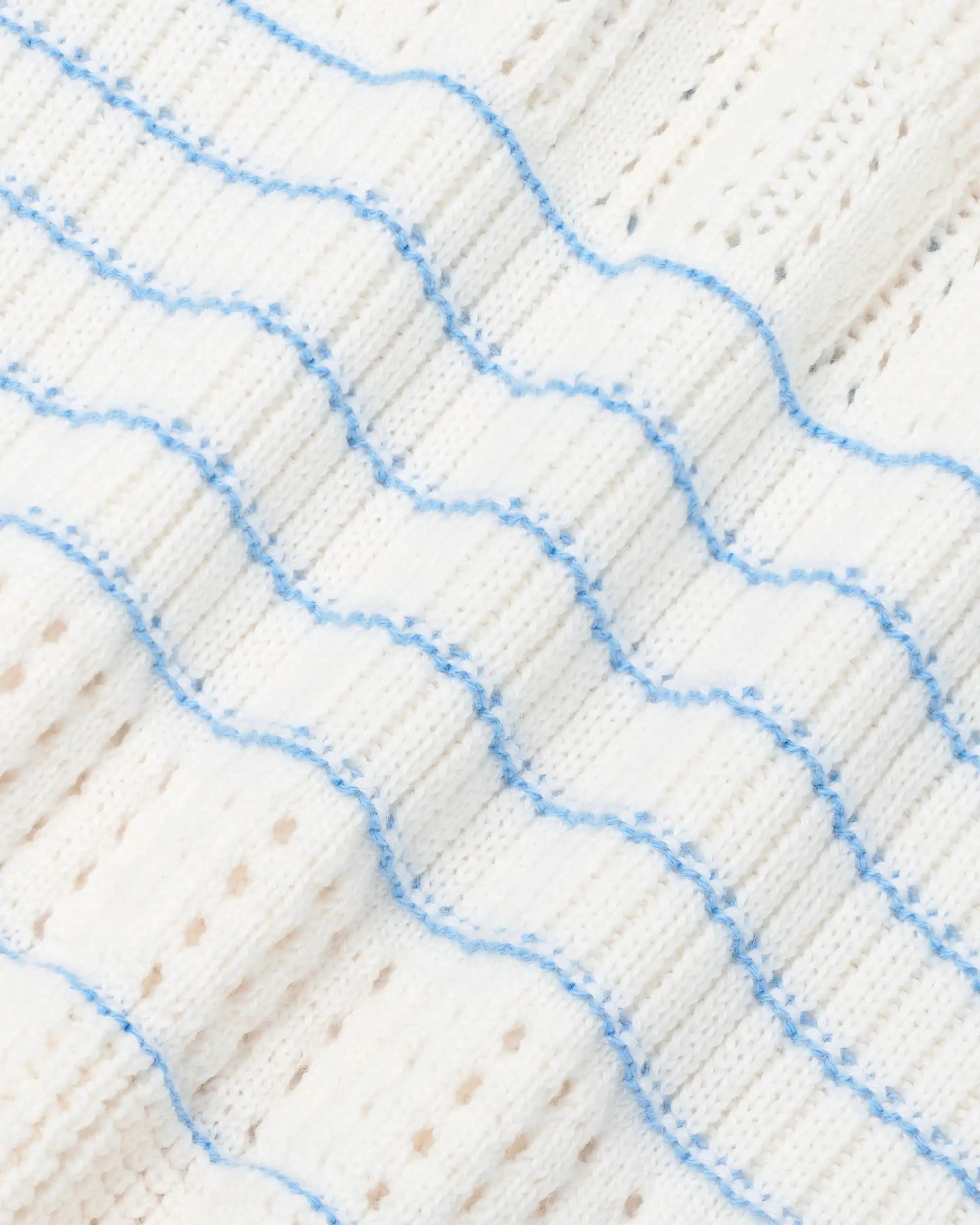 Drôle De Monsieur Knitwear Strickpolo Offwhite Wolle