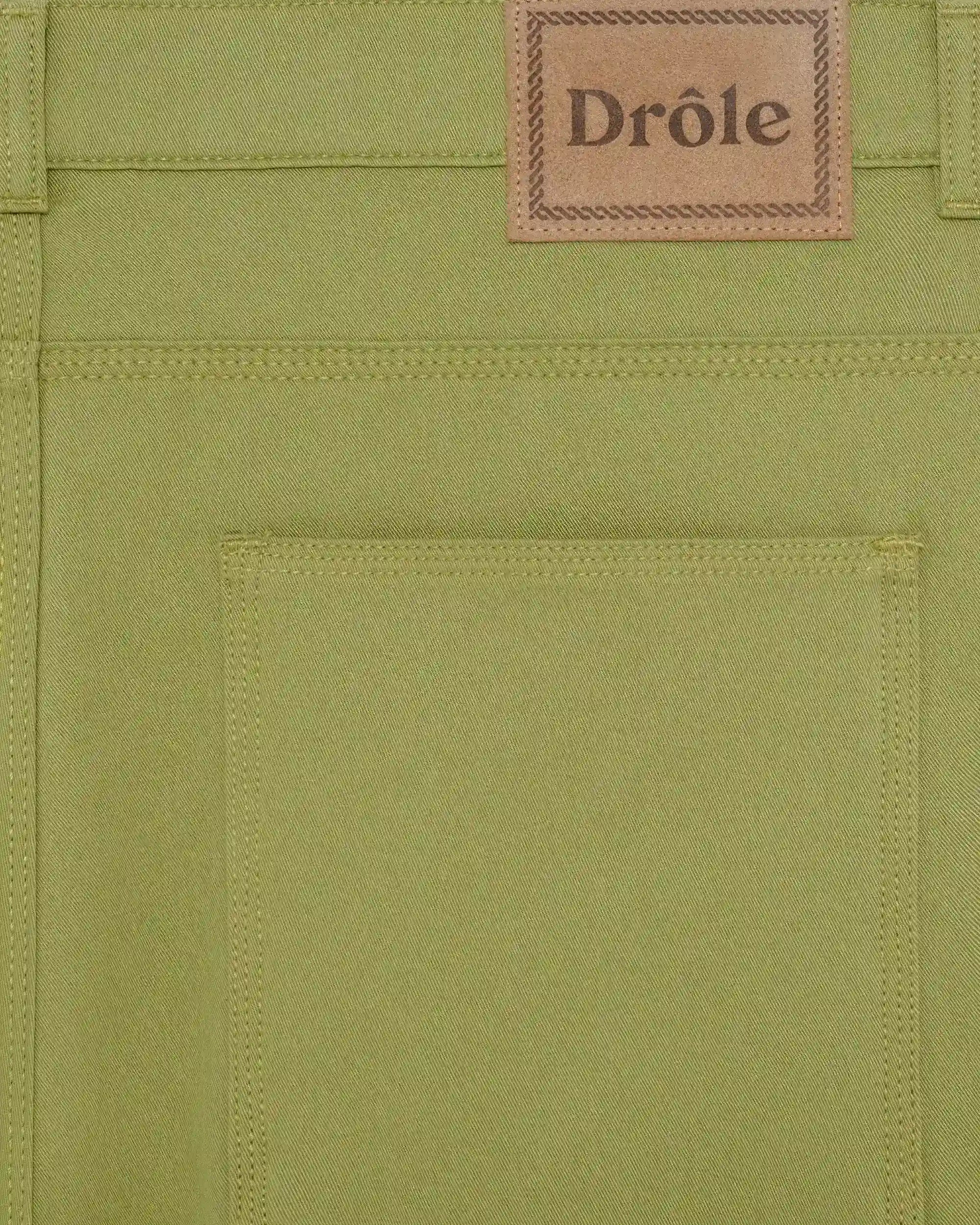 Drôle de Monsieur Short Baggy Coton Shorts Baumwolle Grün
