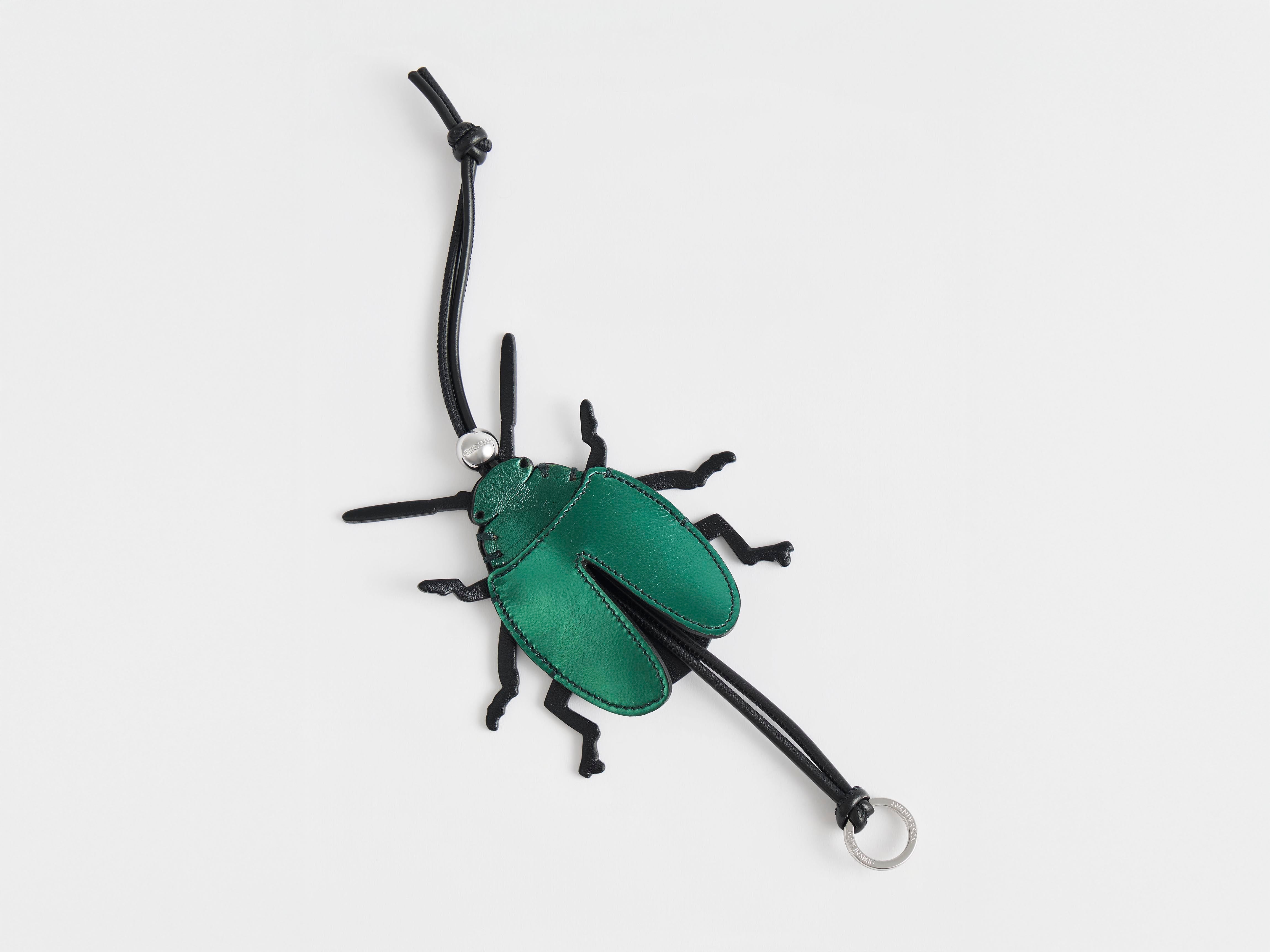 J.W.Anderson Beetle Taschenanhänger Leder Grün