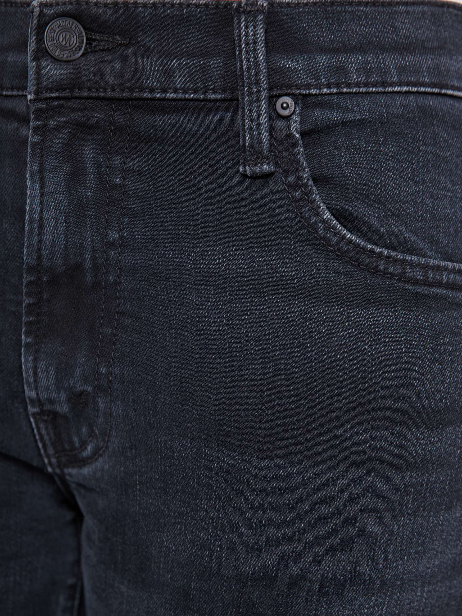 Mother Denim Lil Mid Rise Zip Rambler Jeans Dunkelblau