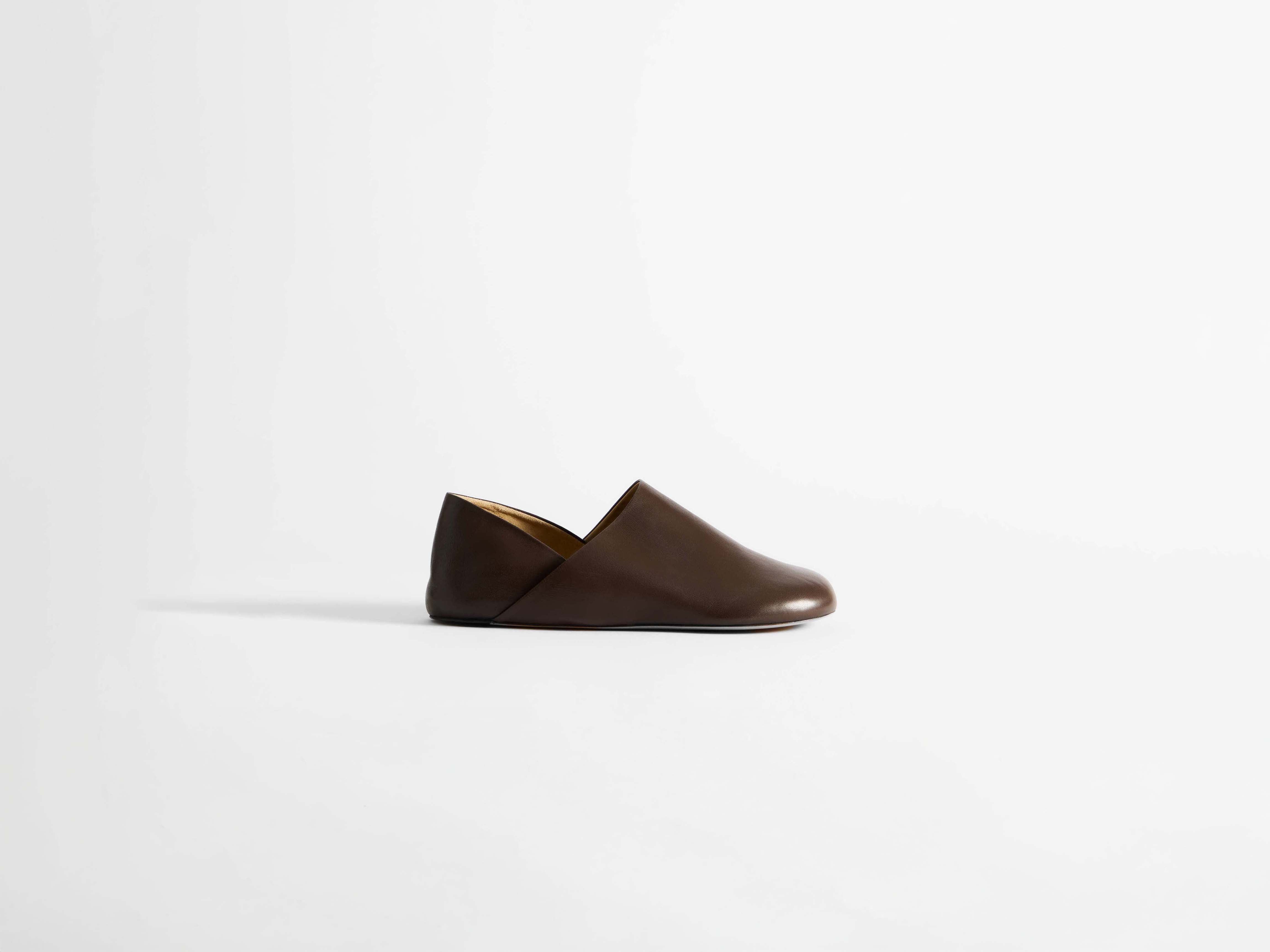 J.W.Anderson Babouche Mules Pantoletten Schokobraun Leder