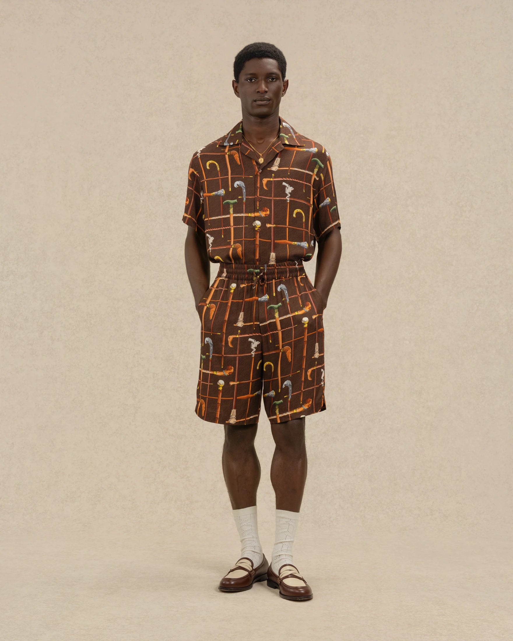 Drôle De Monsieur Short Cannes Shorts braun Viskose