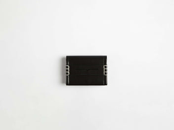 J.W.Anderson Loafer Bi-Fold Wallet Geldbörse Schwarz Leder