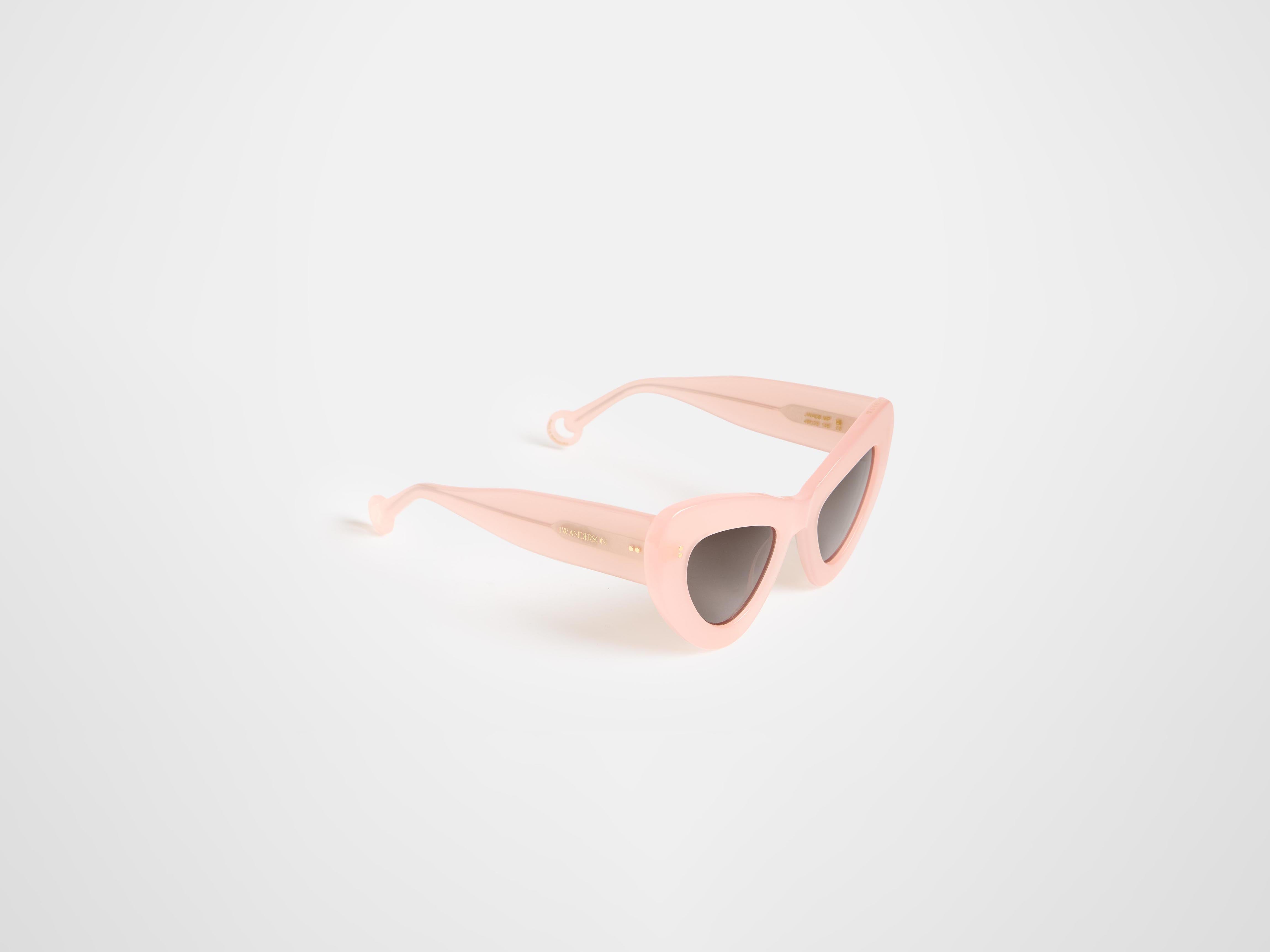 J.W.Anderson JWA06 Butterfly Sonnenbrille Pink Acetat