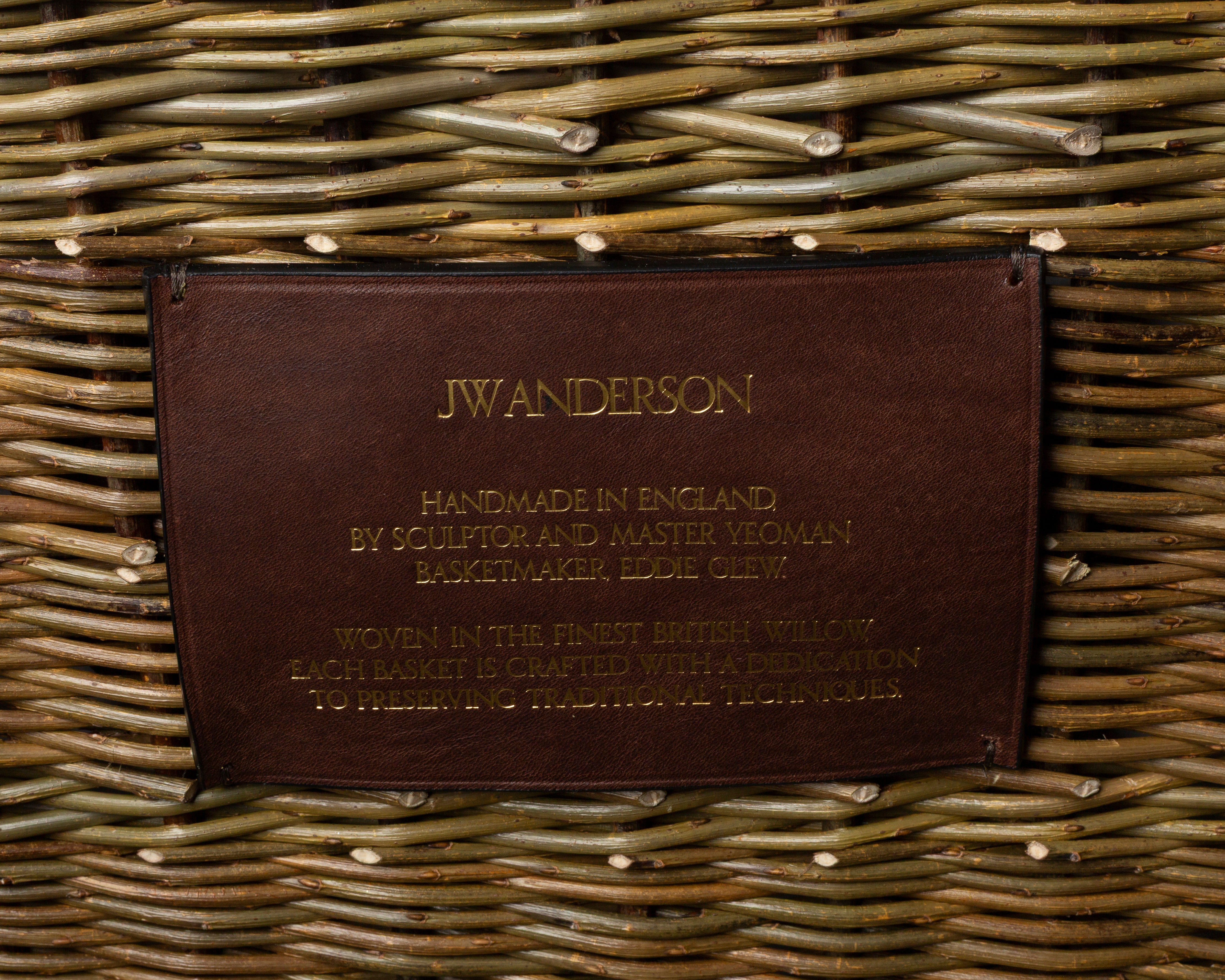 JW Anderson x Eddie Glew Log Basket Korb Braun Weide