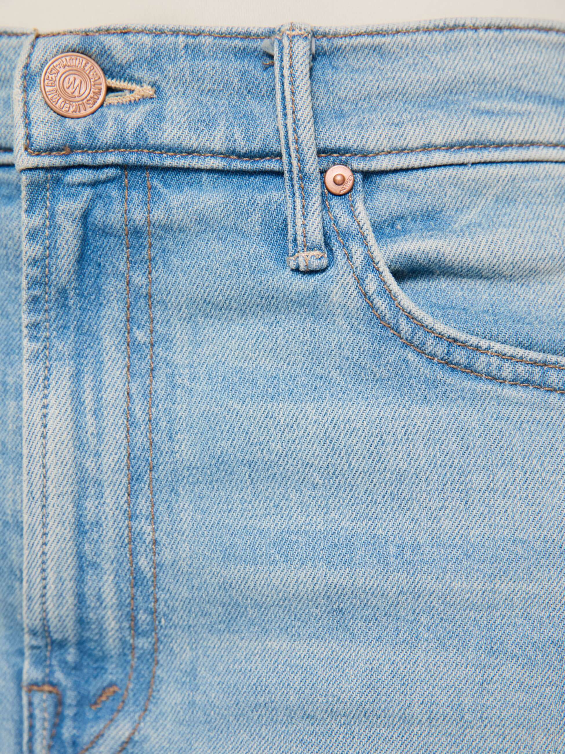 Mother Rascal Hover Straight Jeans Gold Mine hellblau