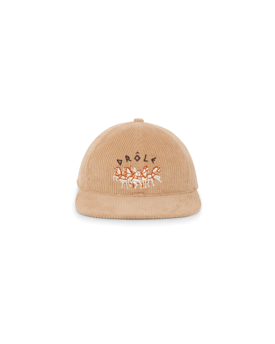 Drôle De Monsieur Horses Cap Beige Baumwolle