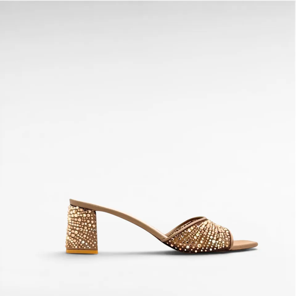 Gedebe Arya Mule 55B Mules Satin mit Kristallen
