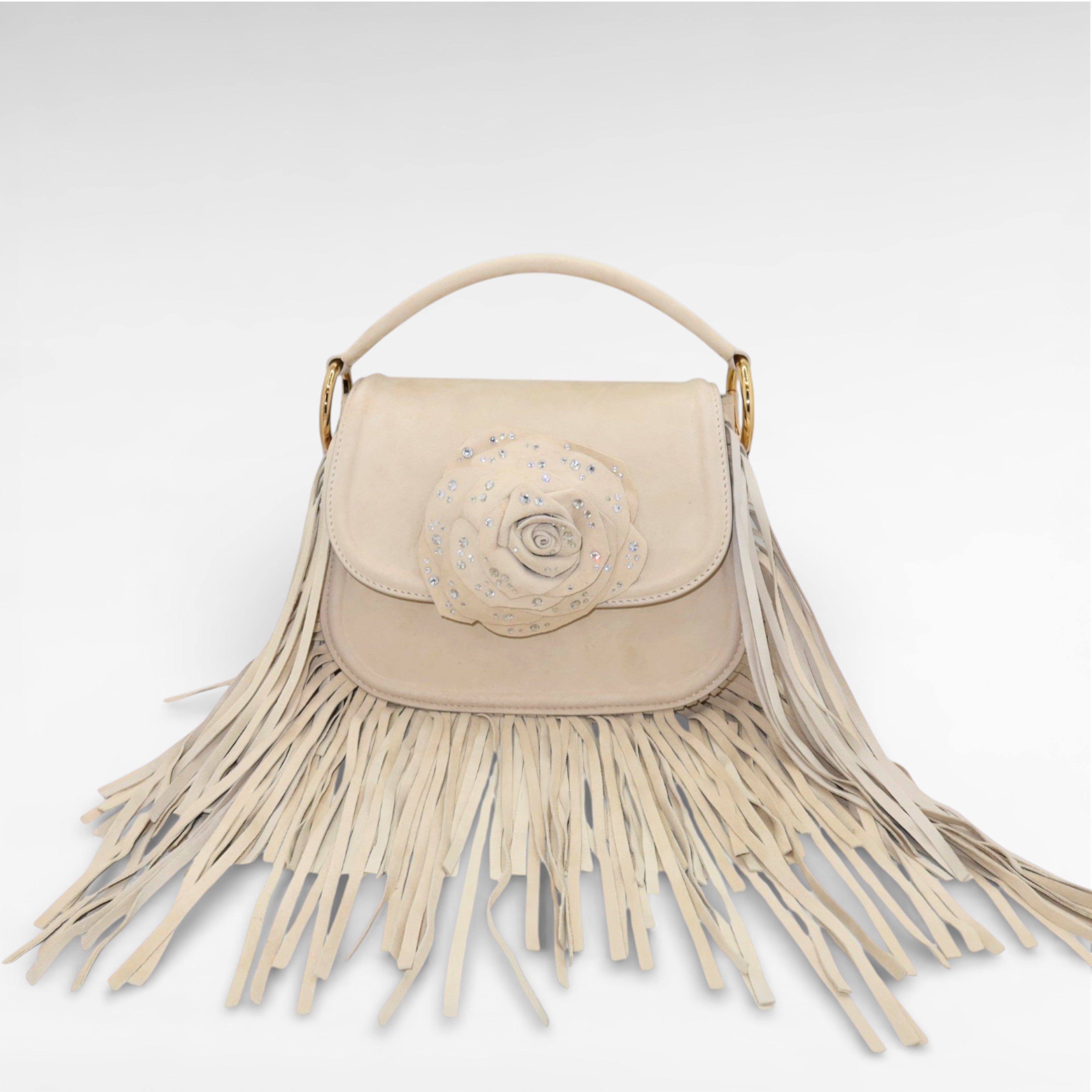 Gedebe Alice Large Fringes Tasche Leder