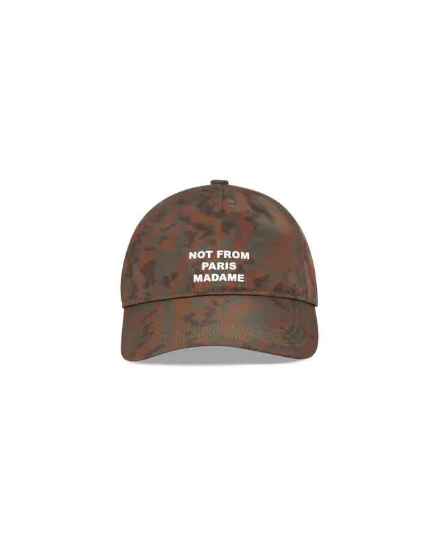 Drôle De Monsieur Slogan Moiré Cap Khaki Polyamid