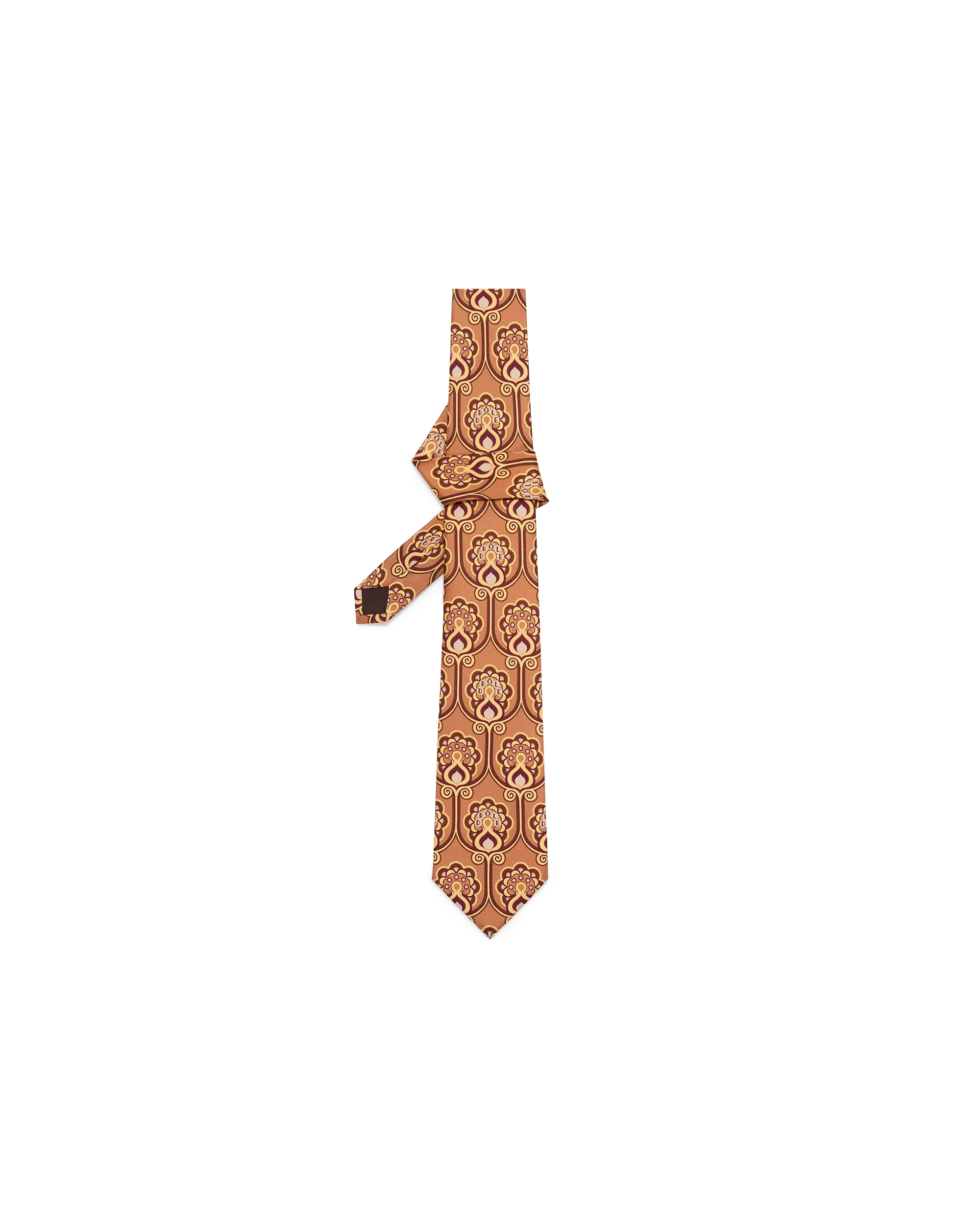 Drôle De Monsieur Tapisserie Krawatte altrosa Seide 145cm